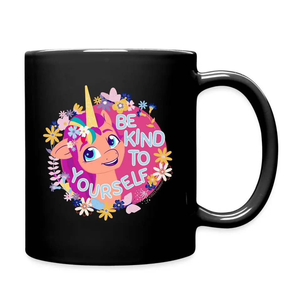 my-little-pony-mug-tasse-c-ramique-noire-flowers-325-ml image 1