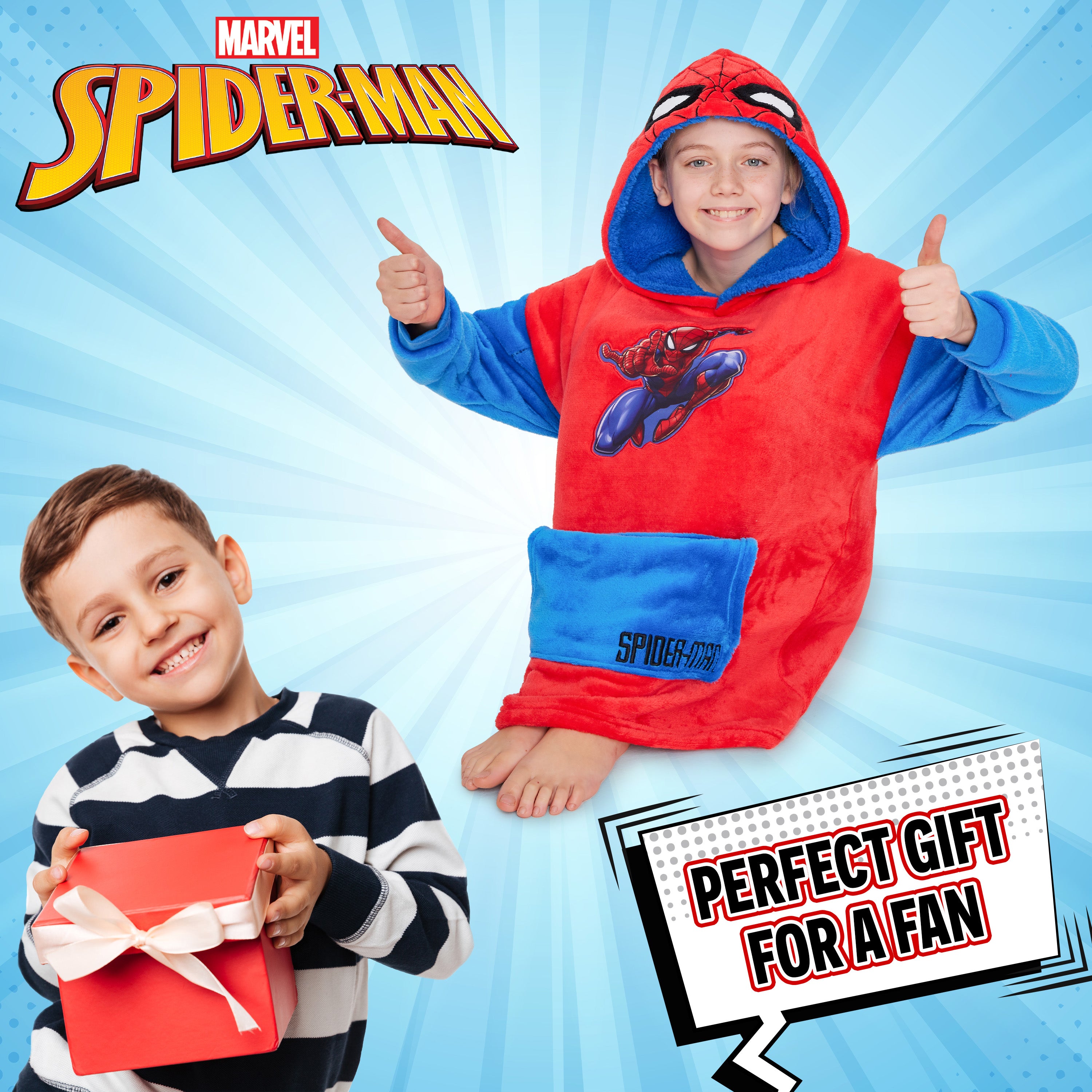 marvel-plaid-capuche-spiderman-enfant-oversize image 4