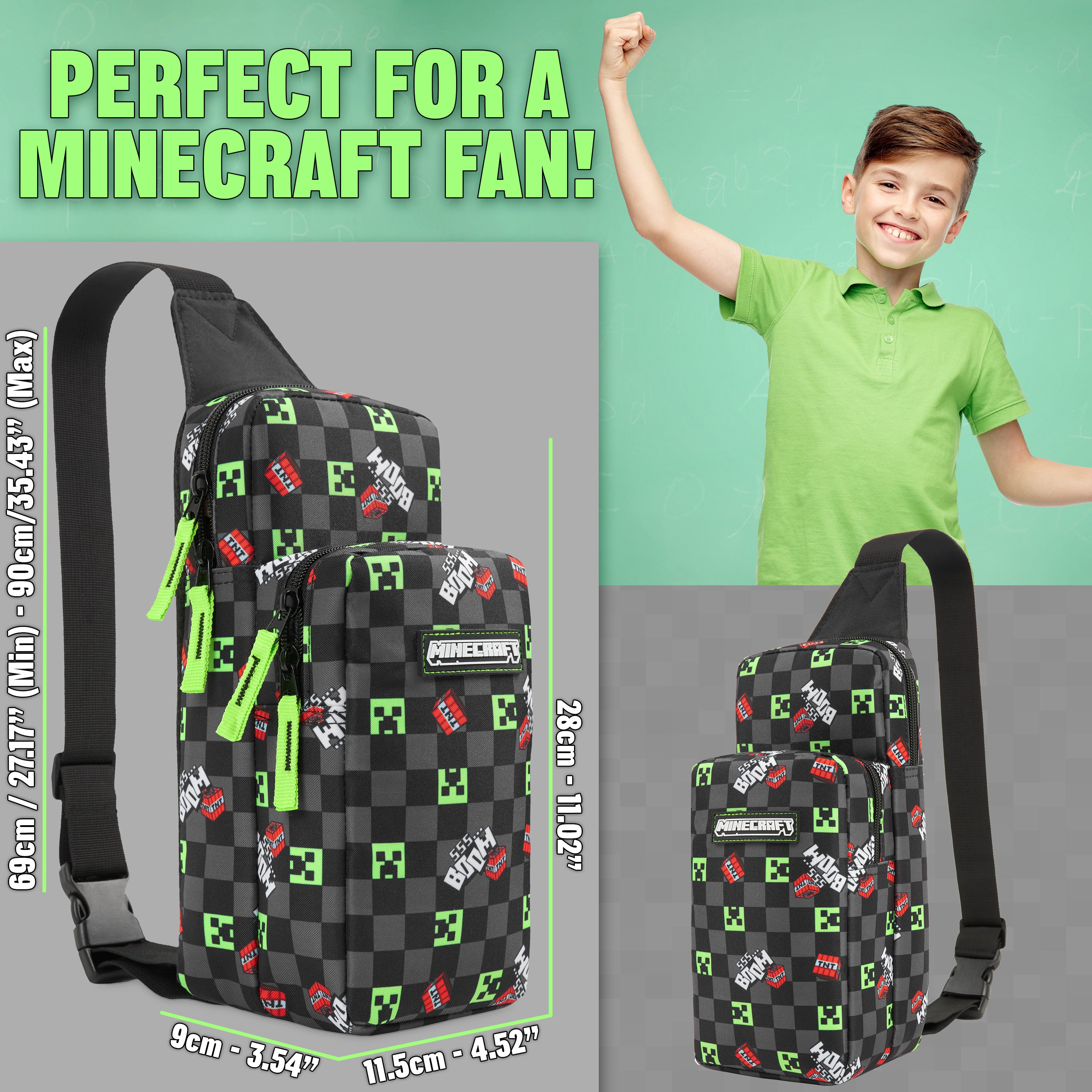 minecraft-sac-bandouli-re-creeper-enfant-sangle-ajustable image 6