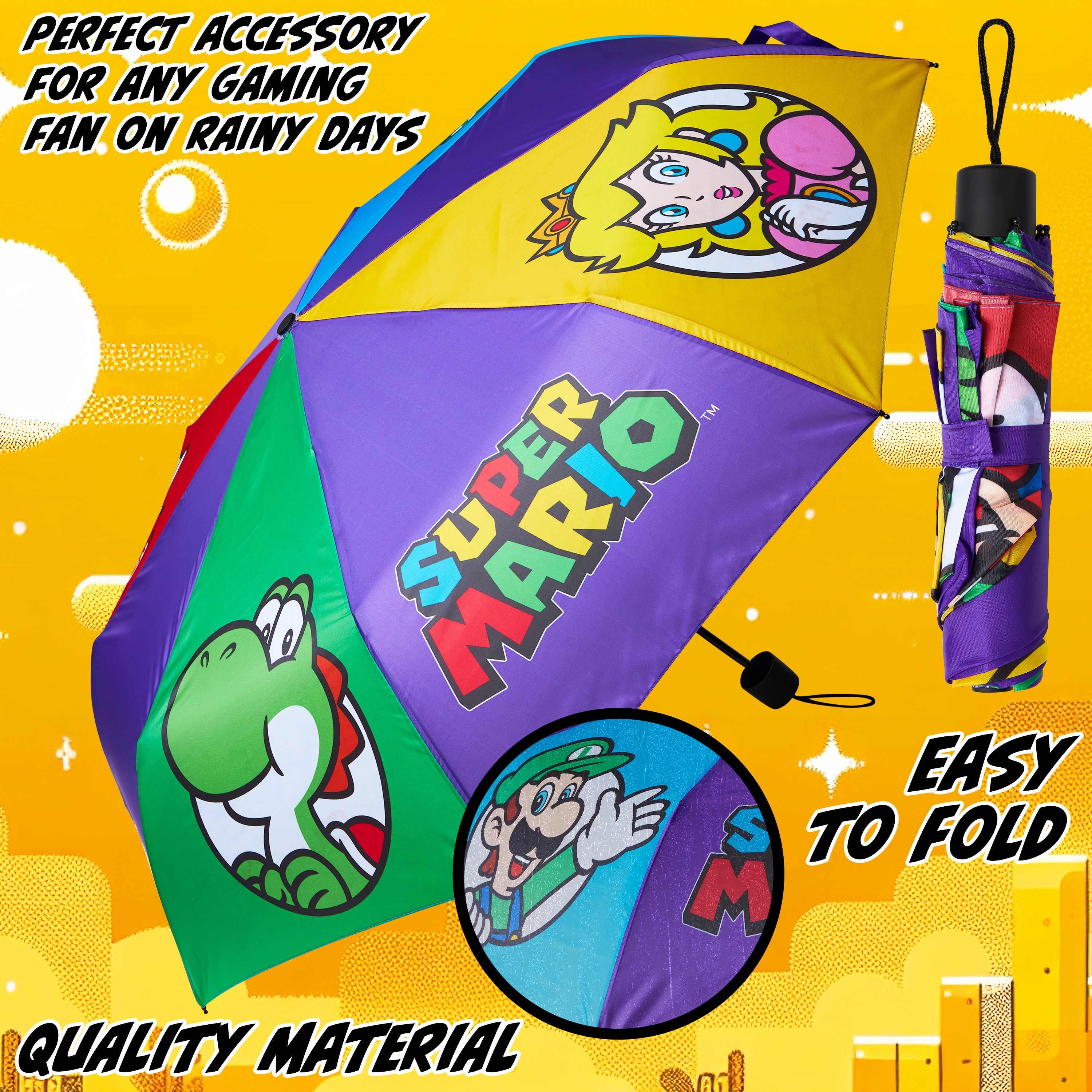 super-mario-parapluie-pliable-enfant-t-lescopique-l-ger image 4