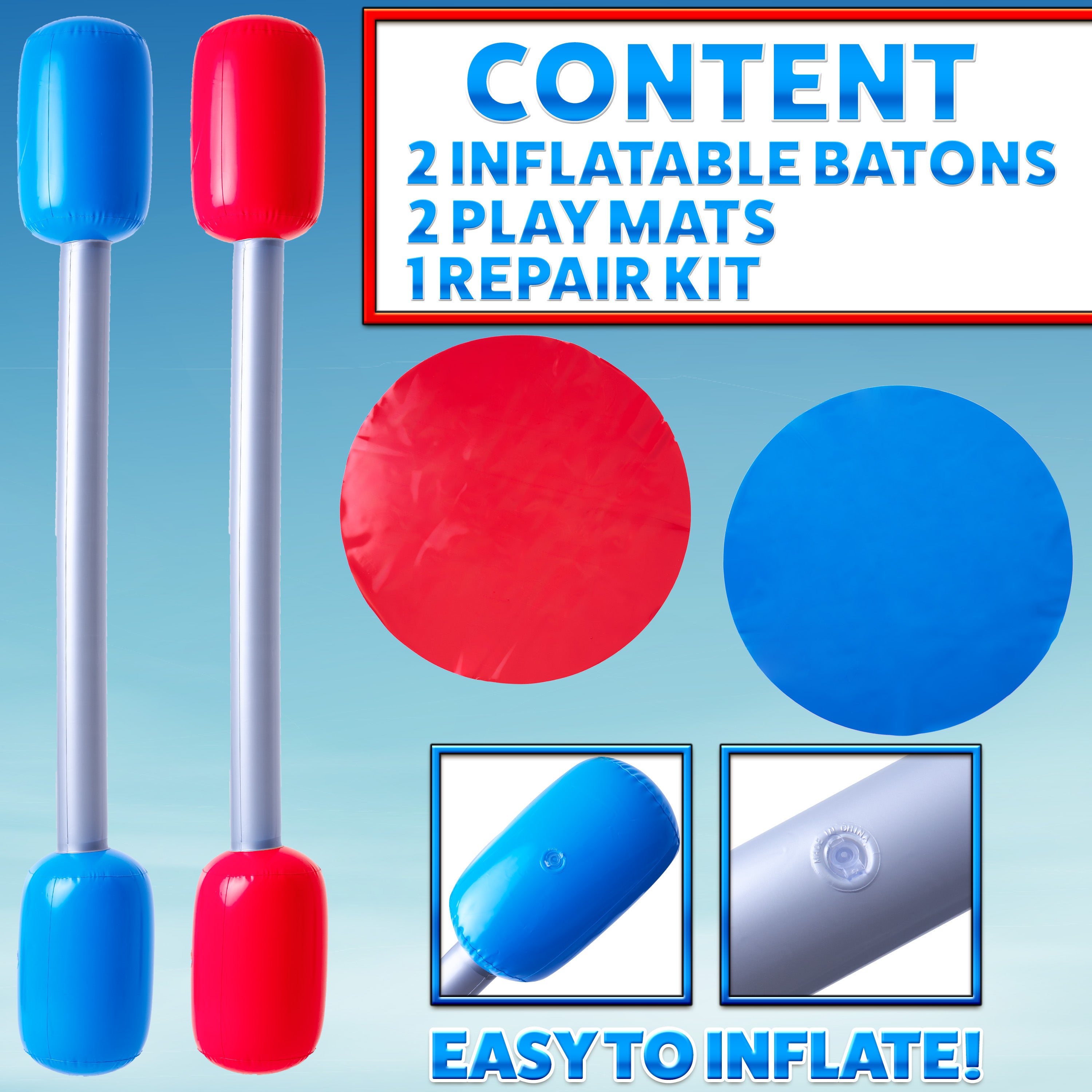 kreativekraft-jeu-gladiateur-gonflable-b-tons-ext-rieur image 4