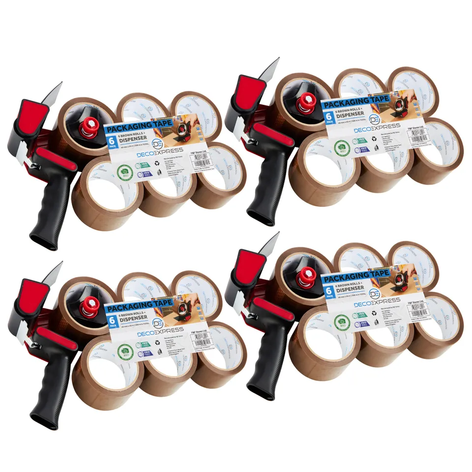 deco-express-d-vidoir-ruban-adh-sif-marron-6-rouleaux-lot-4 image 1