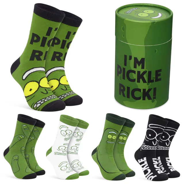 rick-et-morty-chaussettes-homme-lot-de-5-mi-mollet-coton image 1