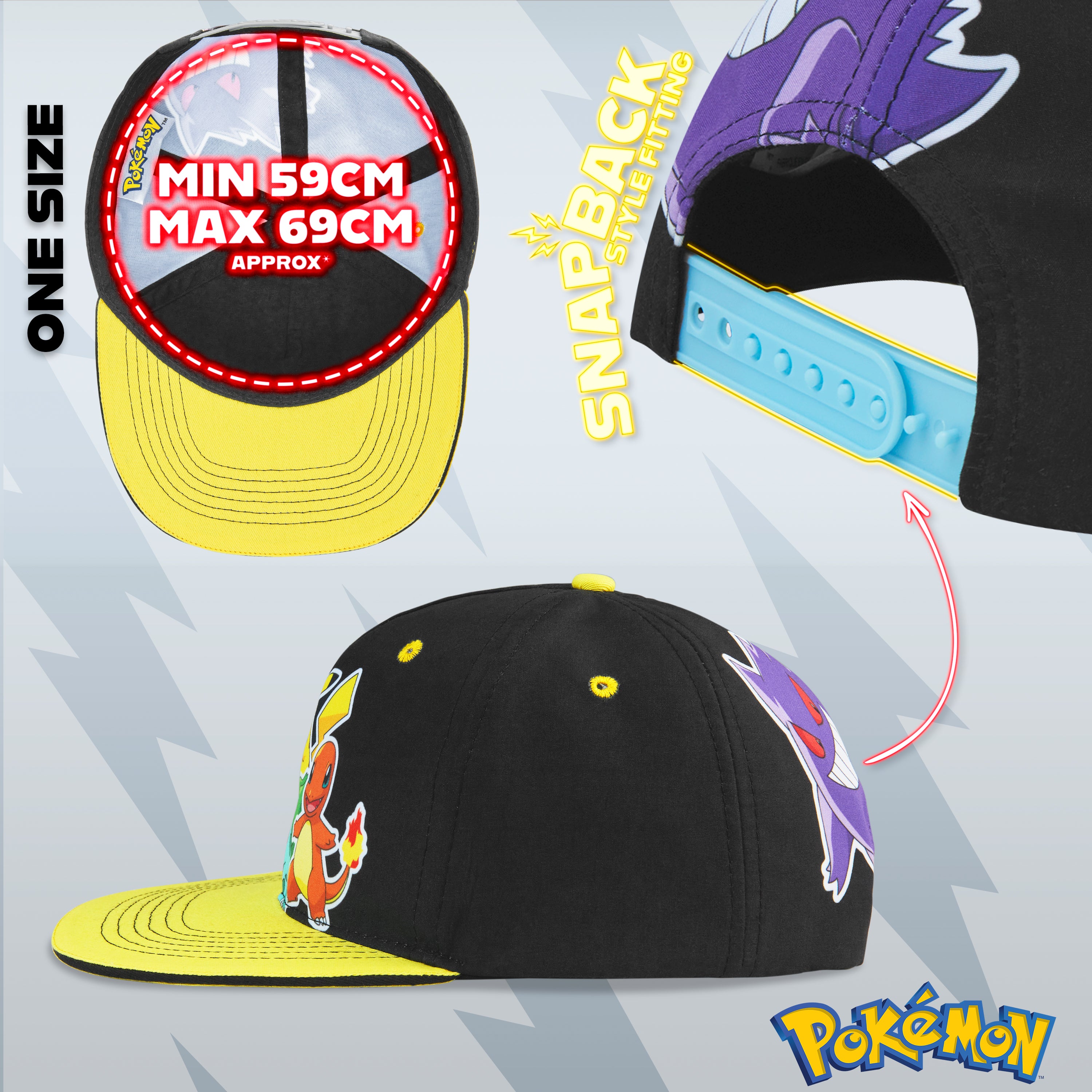 casquette-pok-mon-pikachu-enfant-r-glable-t image 7