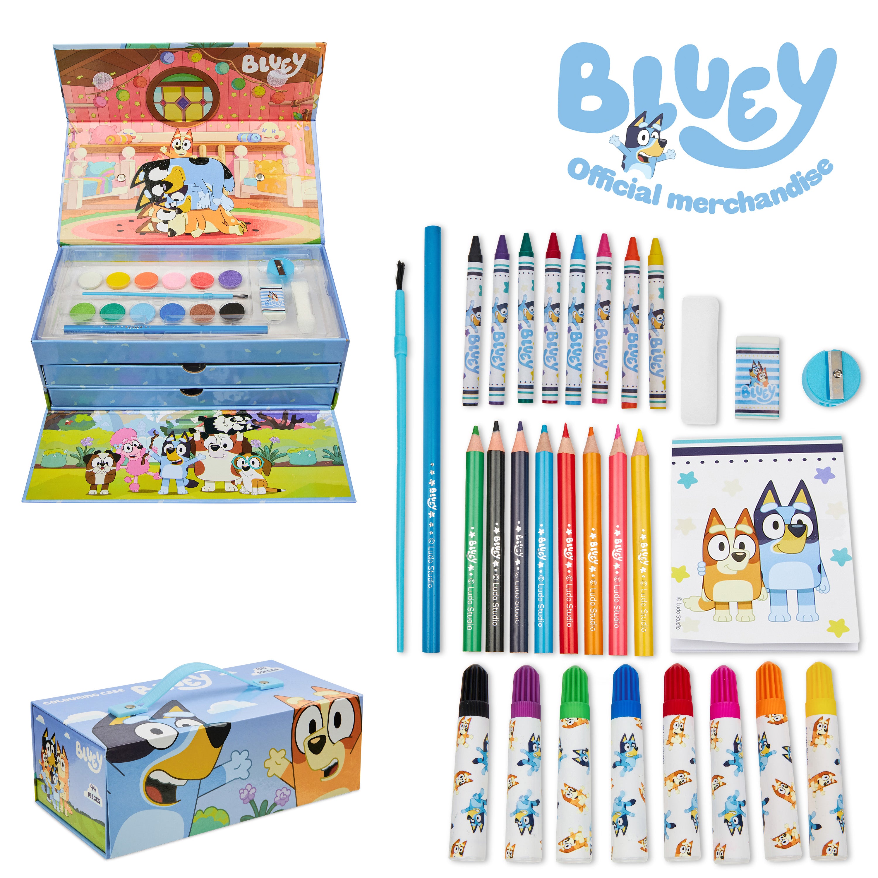 bluey-mallette-dessin-enfant-3-tages-feutres-peinture-bleu image 6