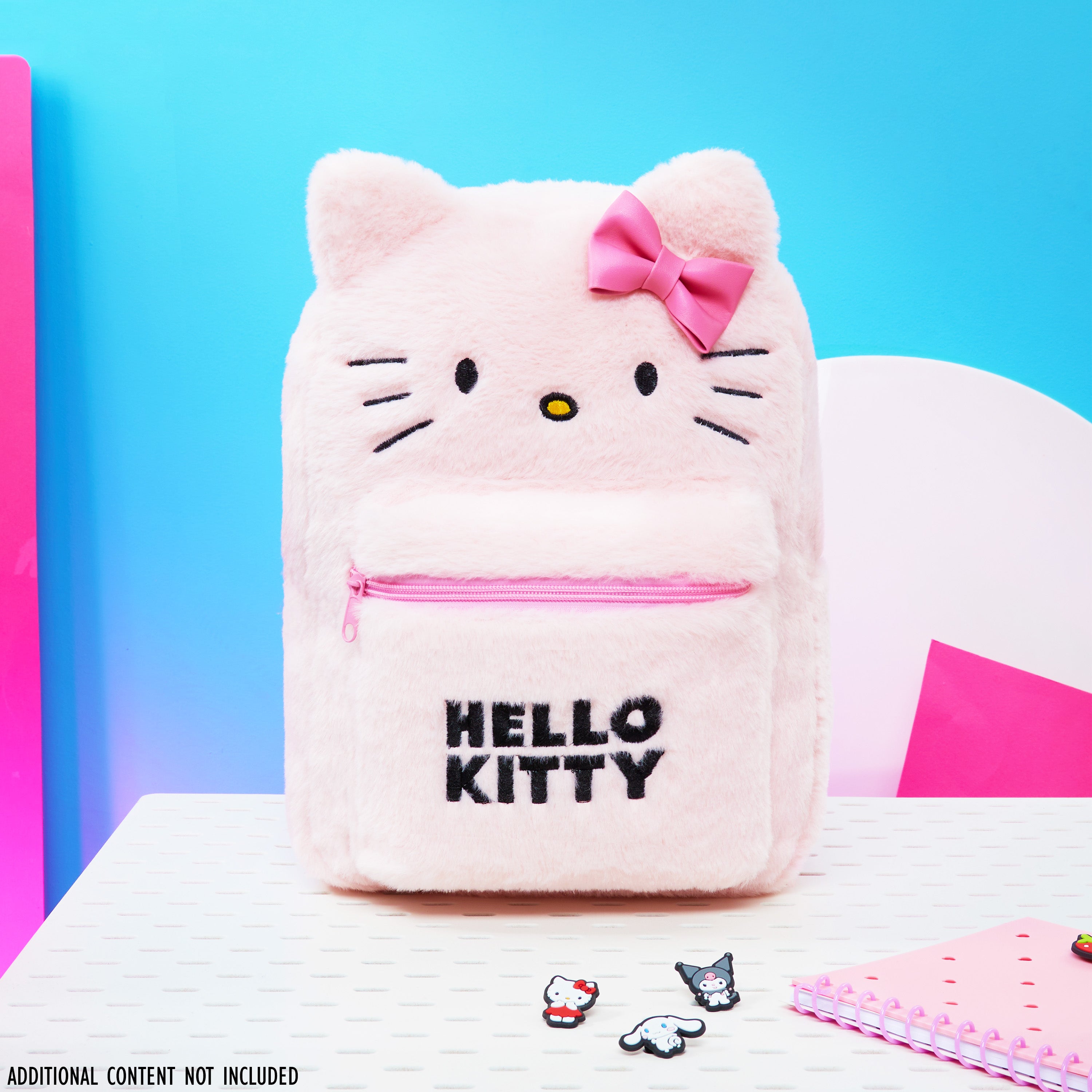 hello-kitty-sac-dos-peluche-fluffy-kawaii-rose-fille image 4