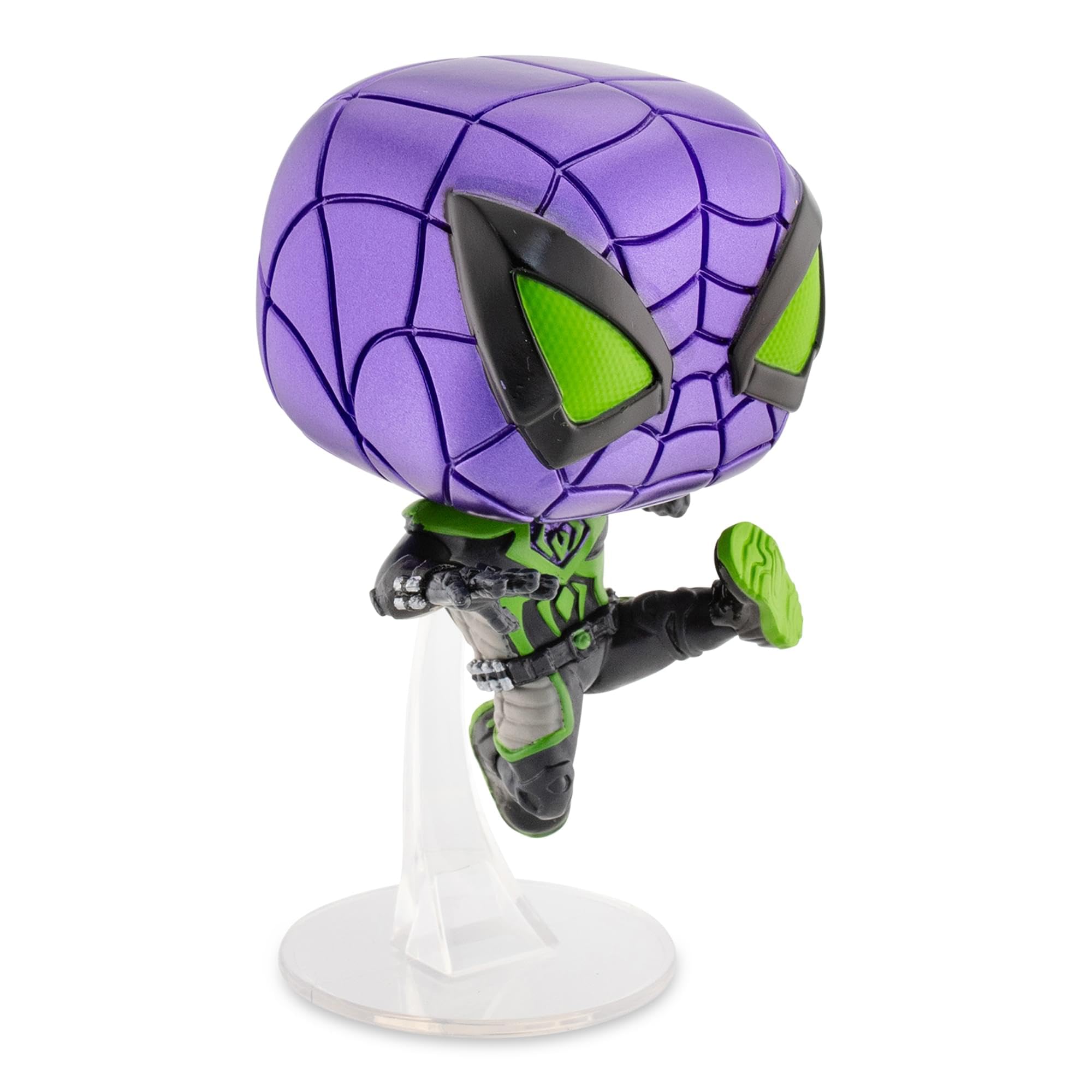 funko-pop-miles-morales-purple-reign-suit-figurine-vinyle-9-5-cm image 4