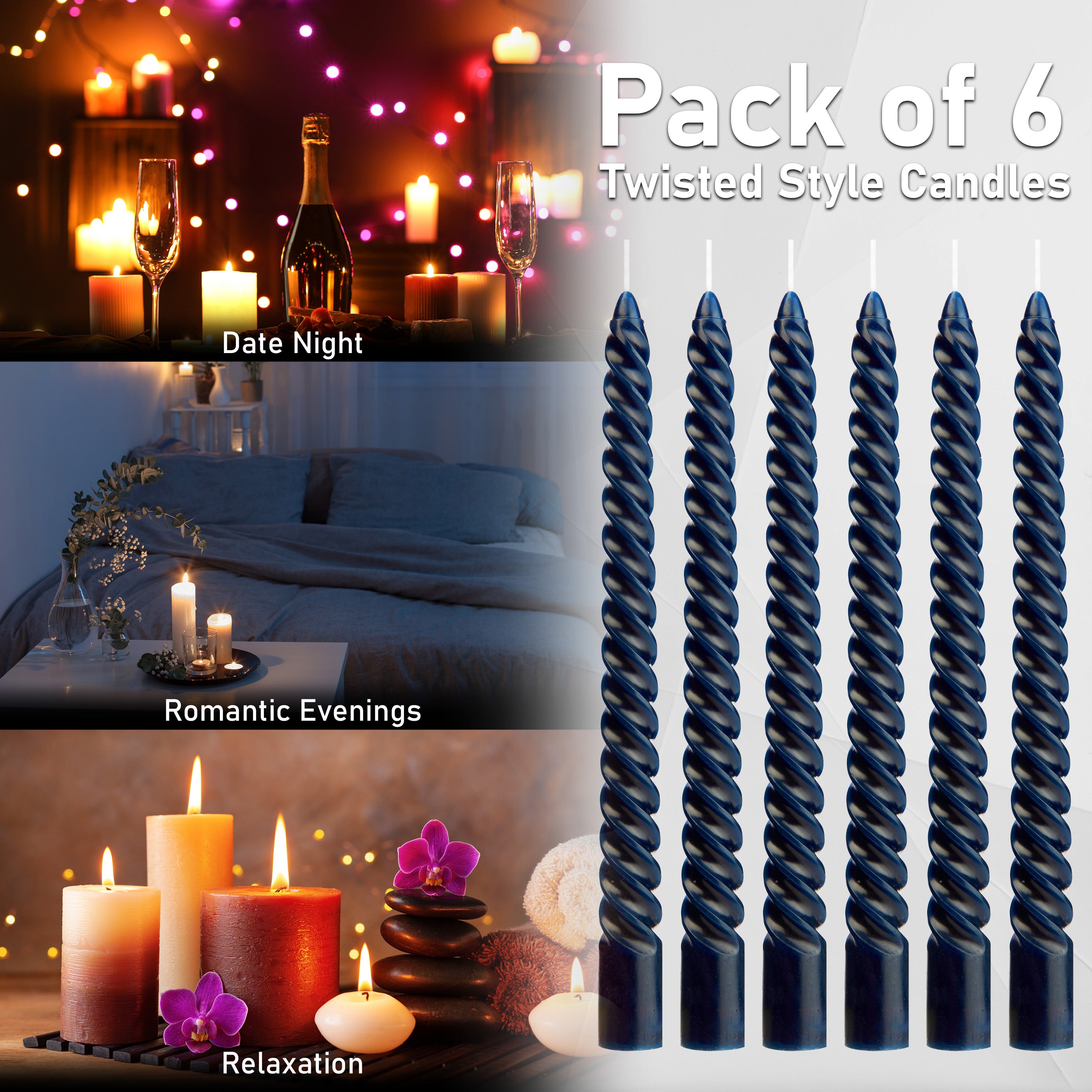 deco-express-bougies-torsad-es-bleues-lot-6 image 6