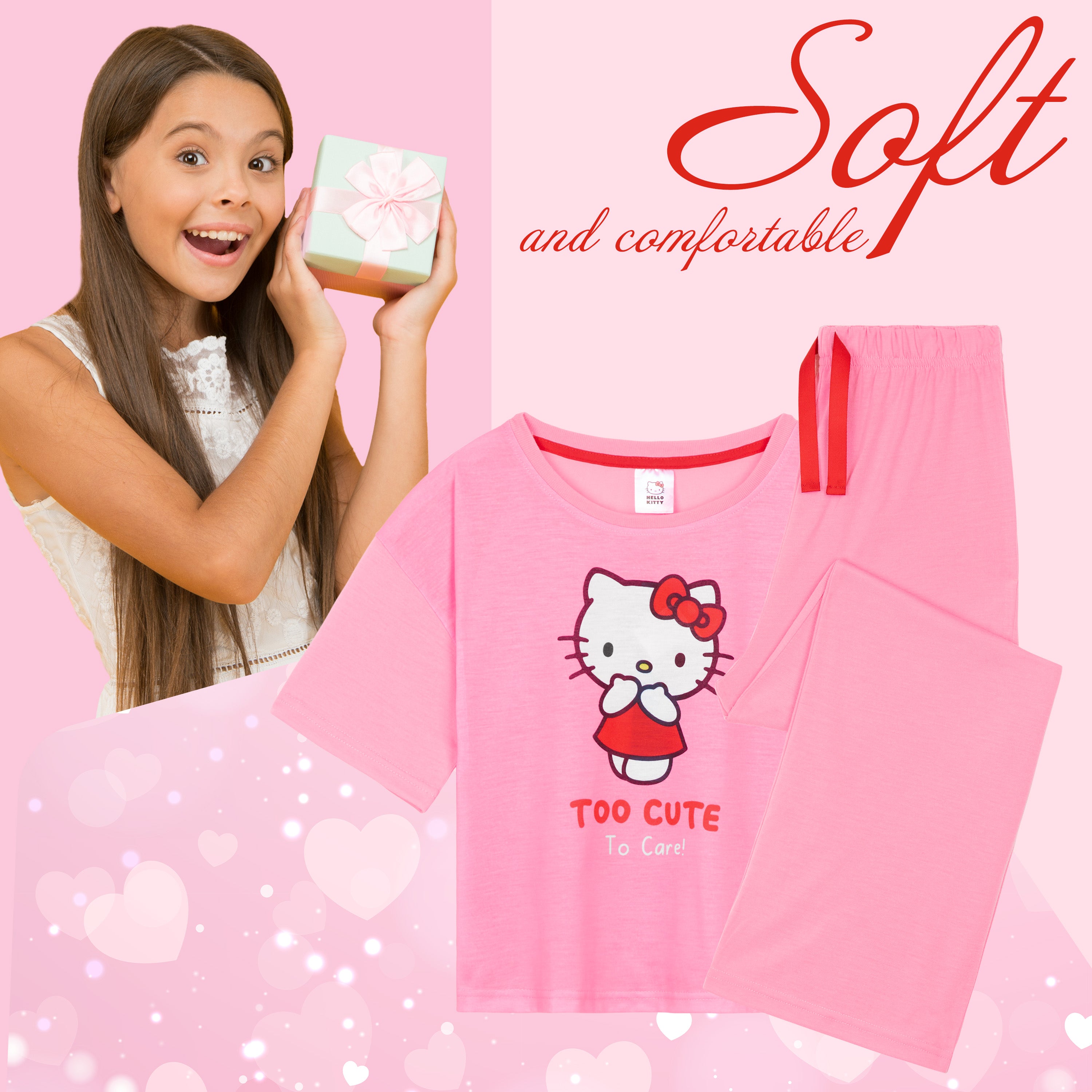 hello-kitty-ensemble-pyjama-fille-9-10-ans-doux-2-pi-ces image 2