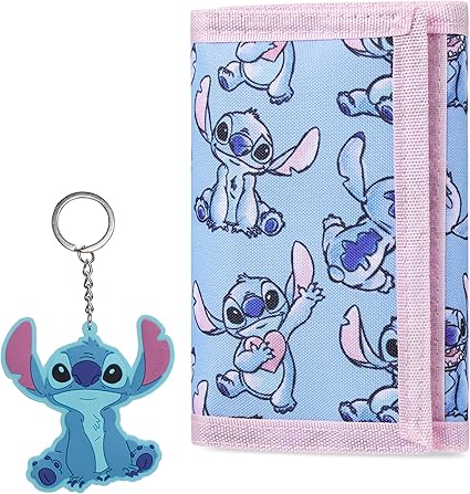 disney-stitch-portefeuille-enfant-porte-cl-s-bleu image 1