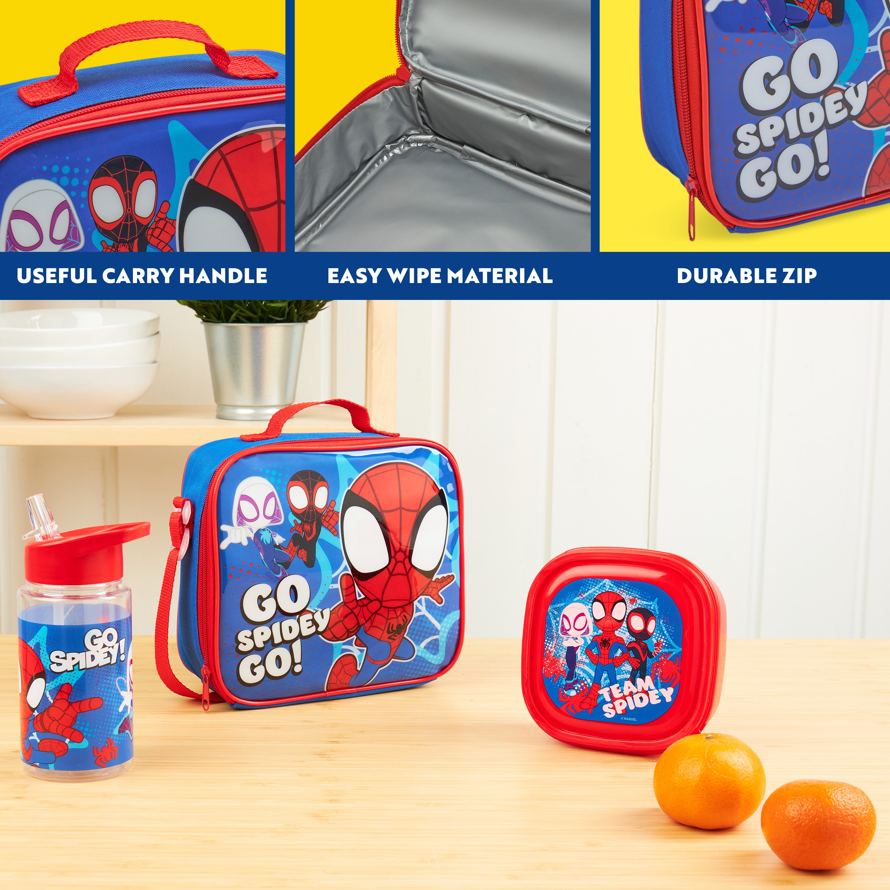 marvel-spidey-set-go-ter-enfant-3-pcs-sac-isotherme image 4