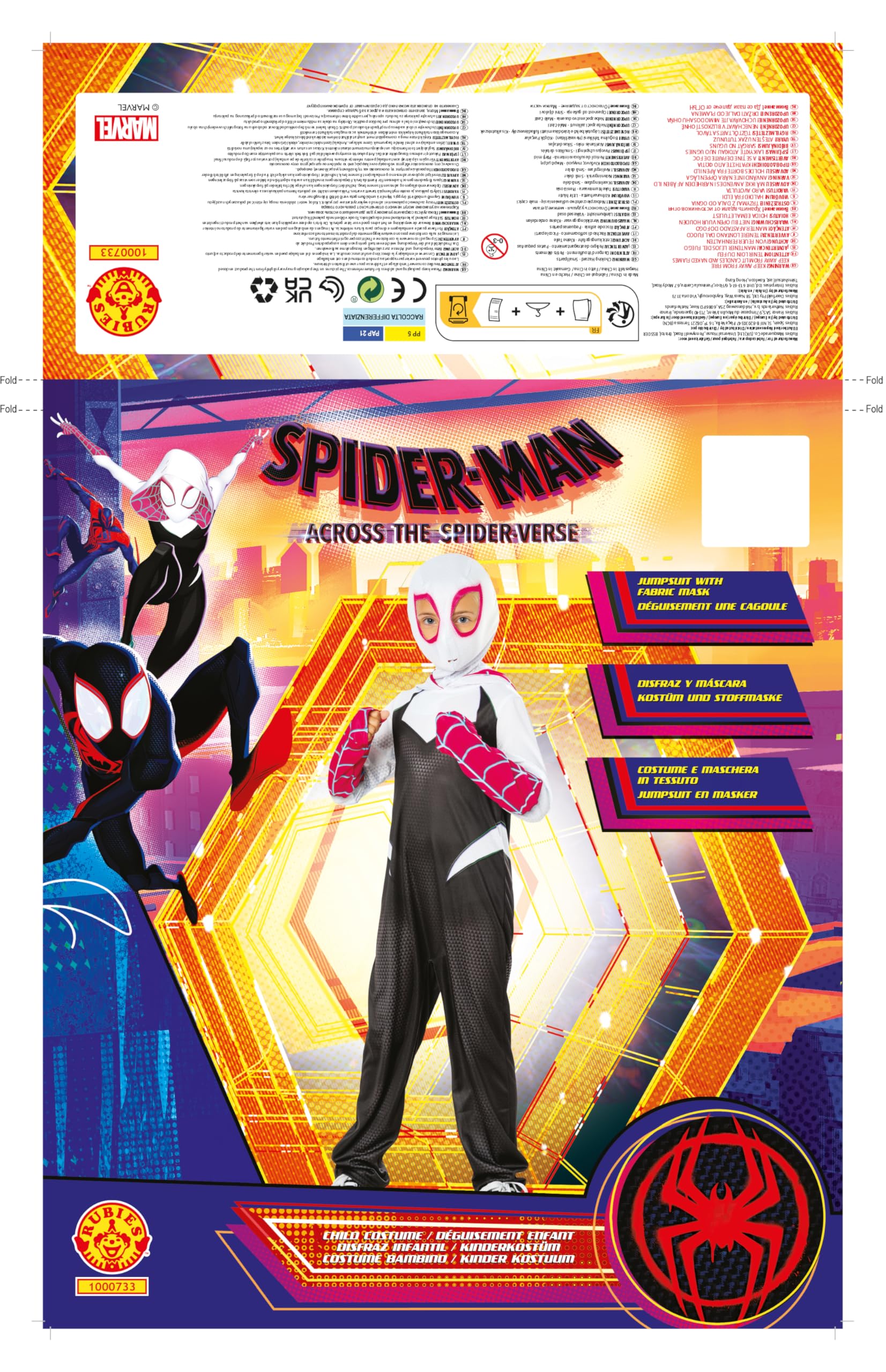marvel-spider-gwen-spiderverse-d-guisement-fille-jumpsuit image 7