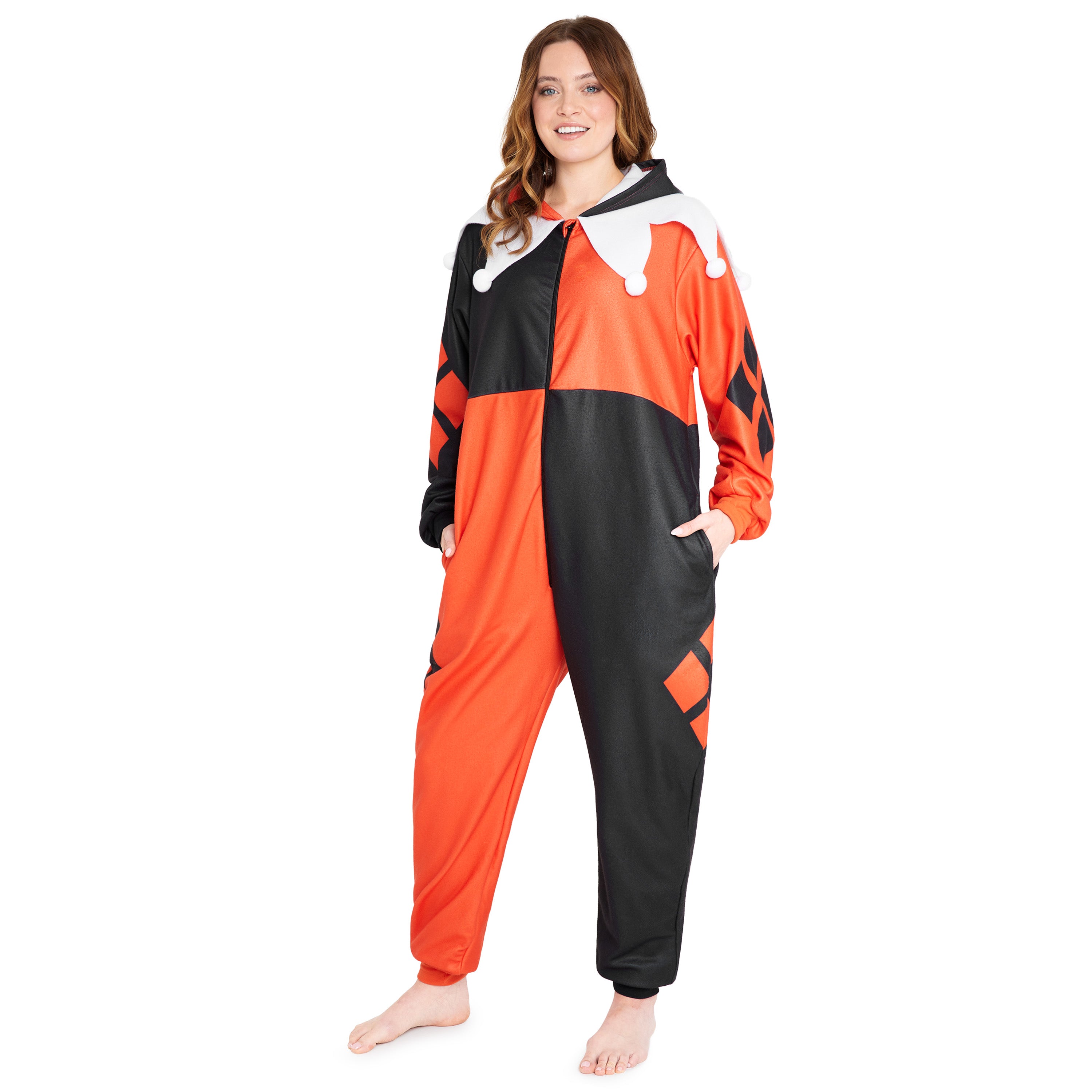 dc-comics-harley-quinn-combinaison-pyjama-polaire-femme-taille-m image 1