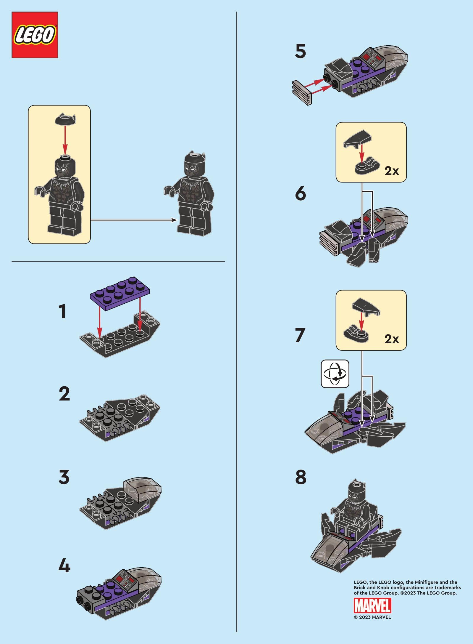 lego-marvel-black-panther-minifigurine-royal-talon-cape image 3