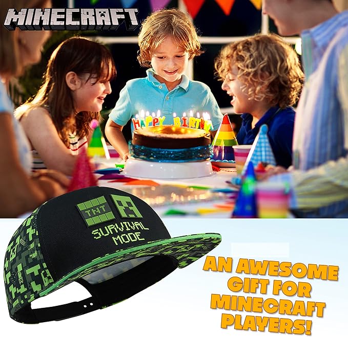 minecraft-casquette-gar-on-creeper-r-glable-snapback-t image 3