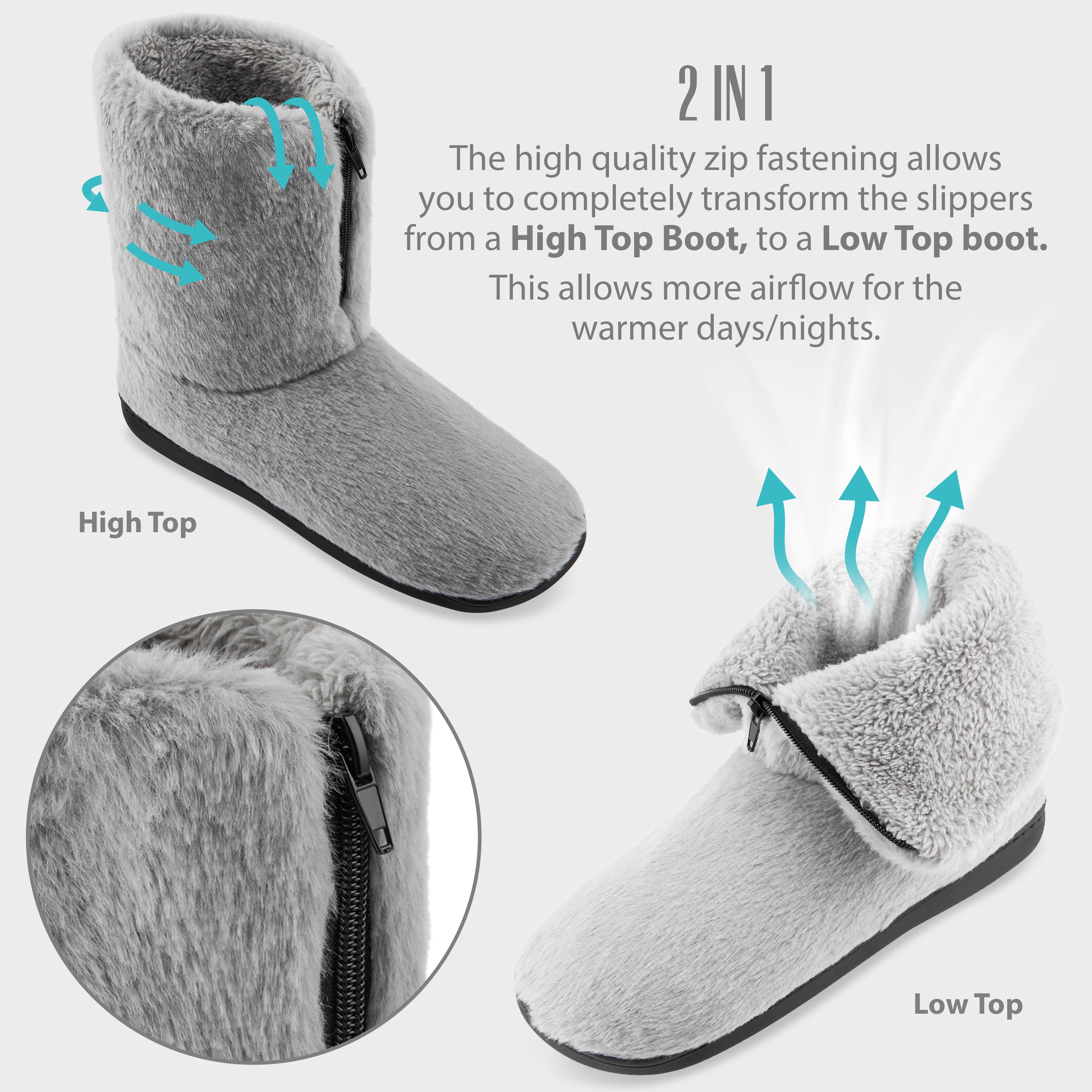 citycomfort-chaussons-bottes-femme-fourr-s-gris-violet image 5