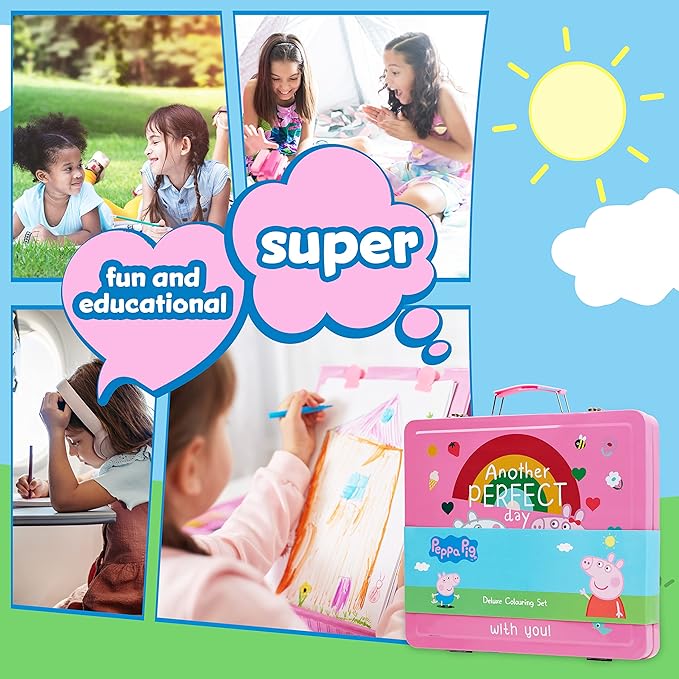 peppa-pig-mallette-dessin-enfant-set-40-pi-ces-valise-rose image 2