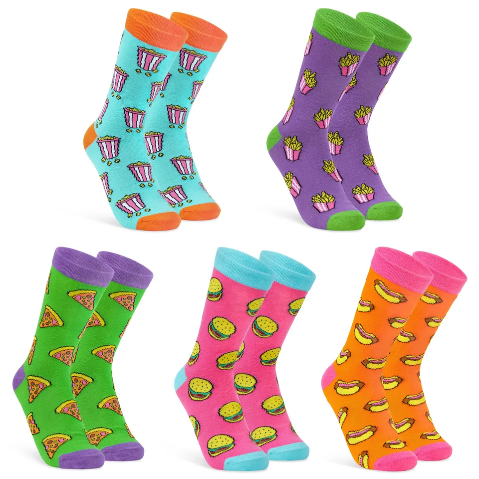 get-trend-citycomfort-chaussettes-femme-5-paires-couleurs-vives image 1