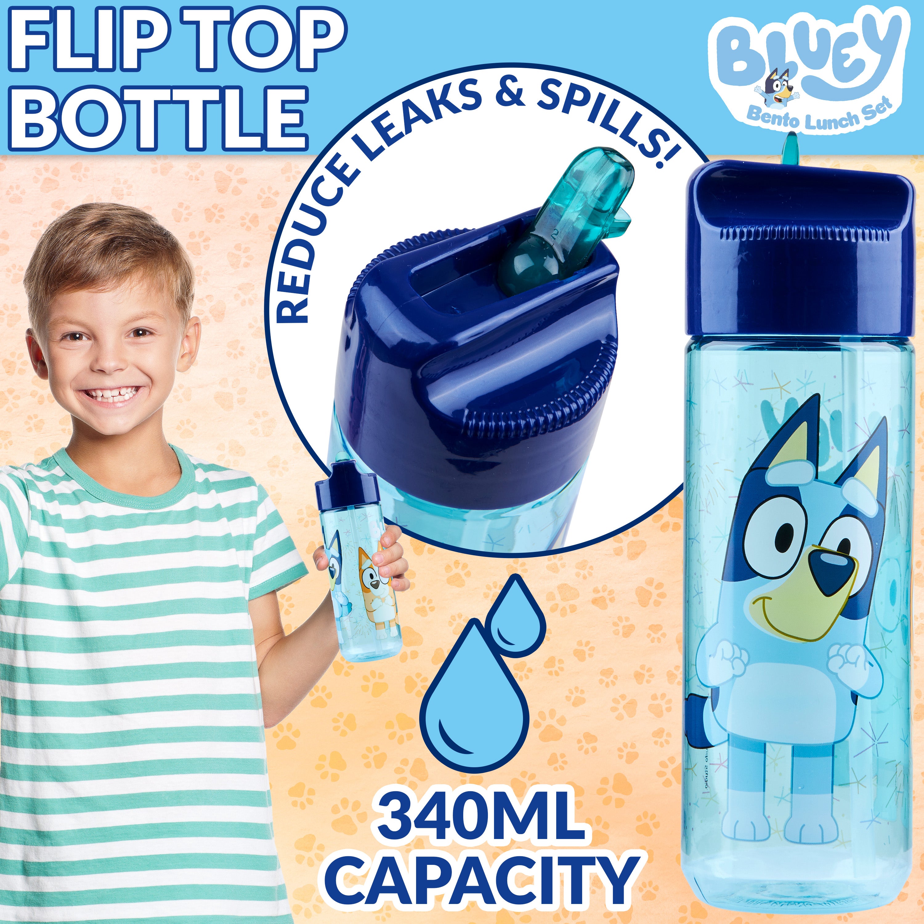 bluey-lunch-box-compartiments-gourde-340-ml-enfant image 4