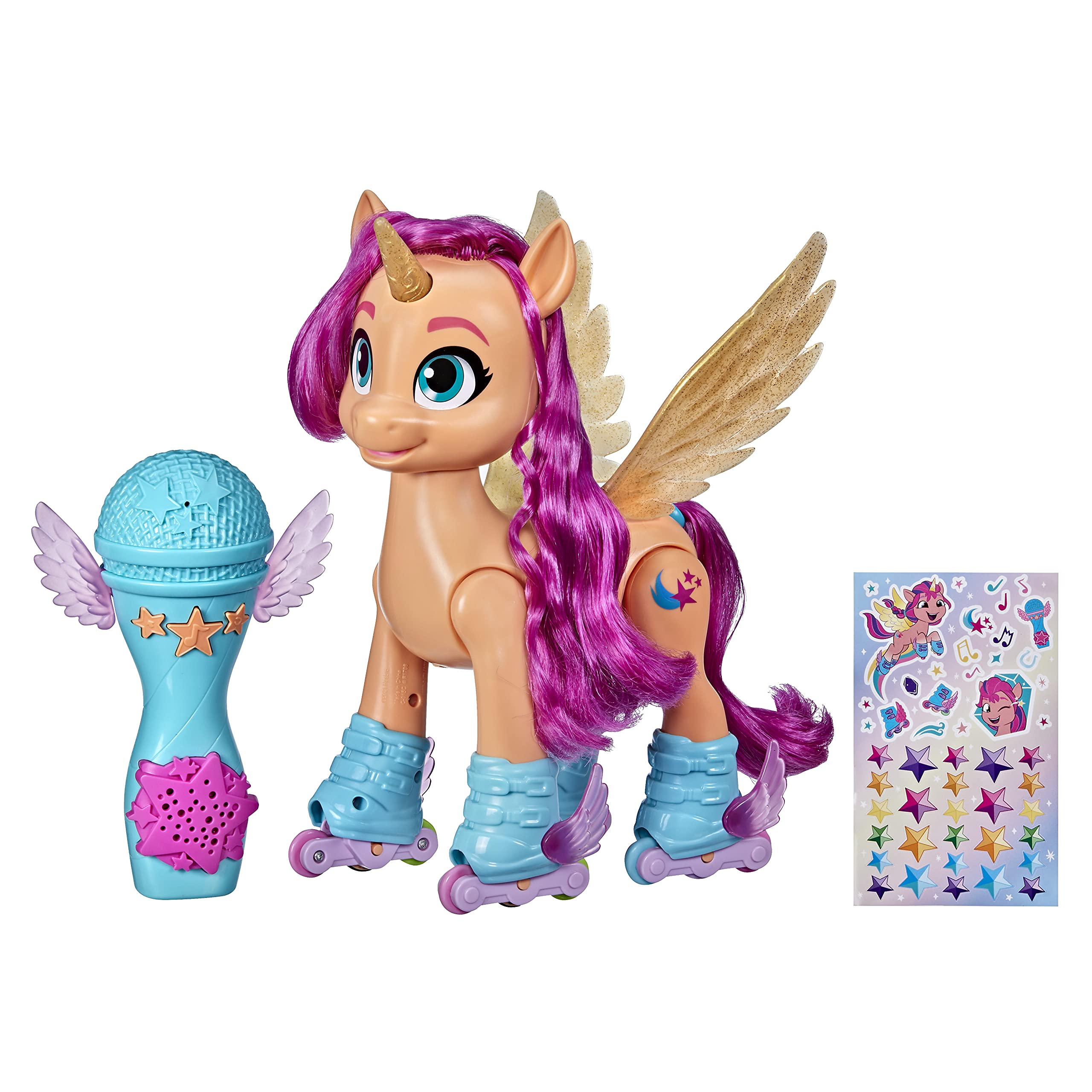 my-little-pony-a-new-generation-sunny-starscout-figurine-roller-chantante-22-5-c image 1