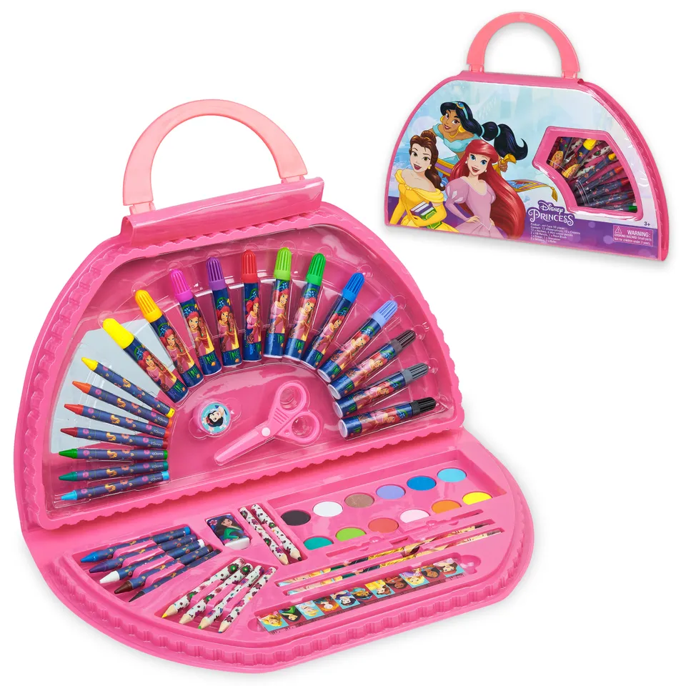 disney-princesse-kit-dessin-fille-40-pi-ces-peinture-feutres image 1