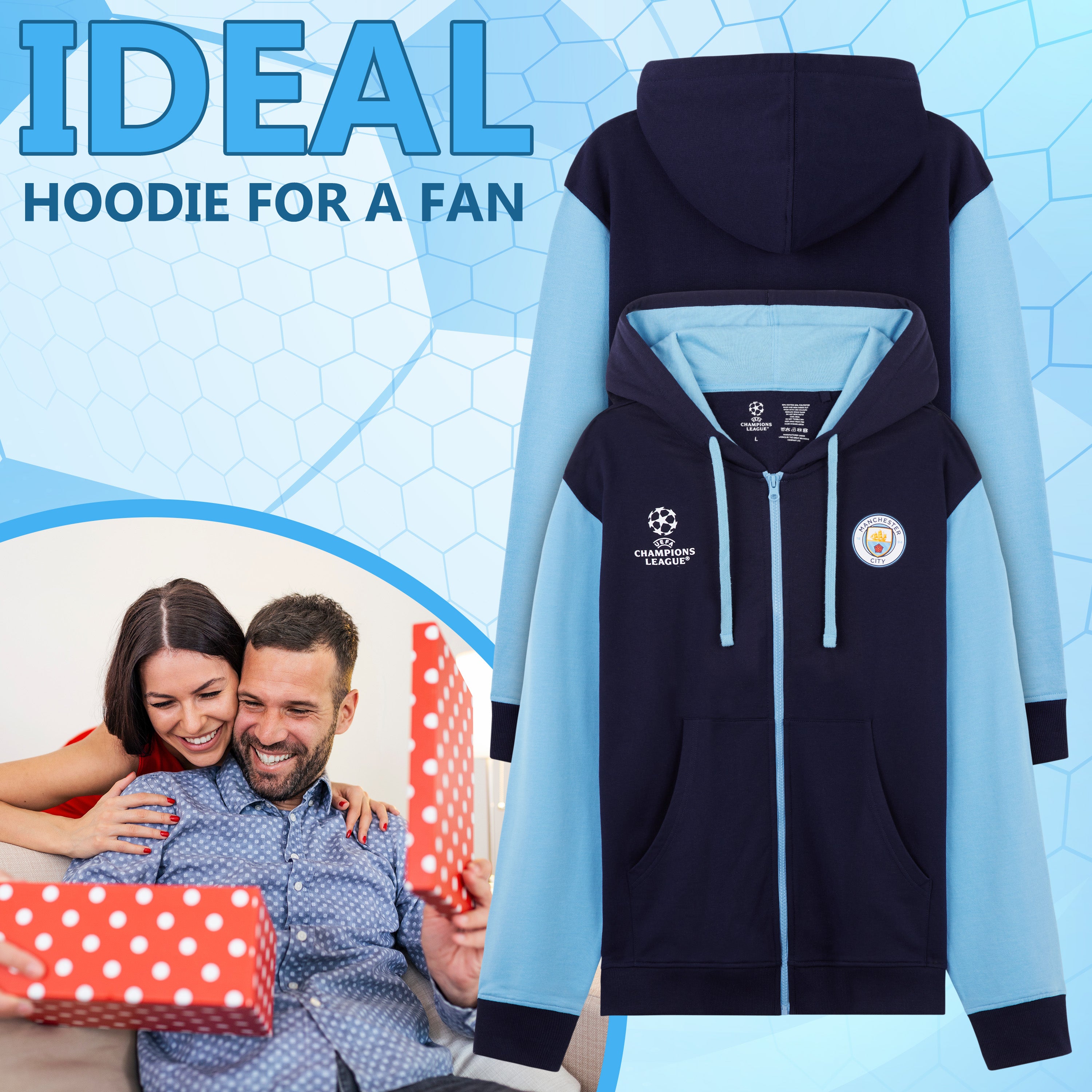 manchester-city-sweat-zippe-homme-capuche-taille-l image 2