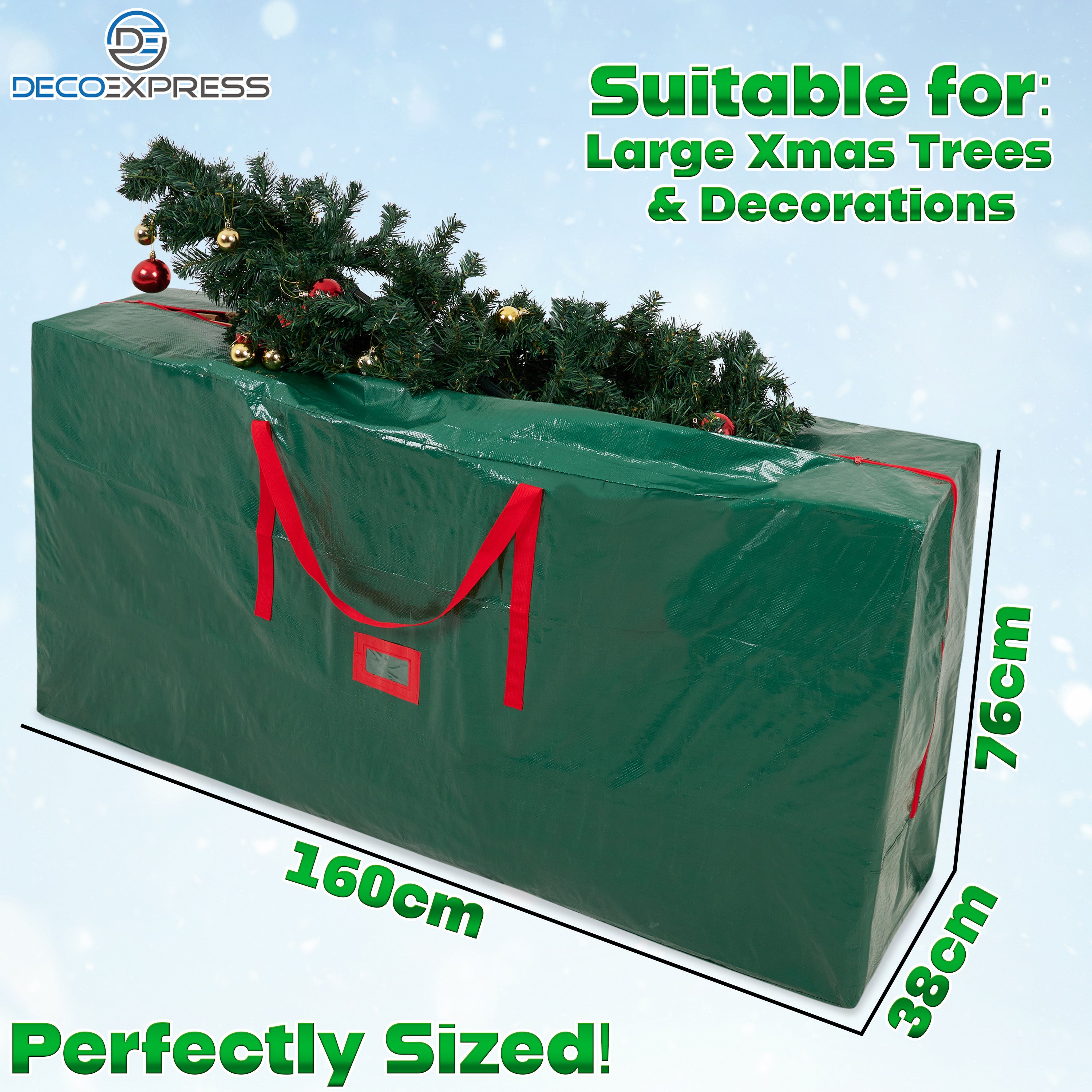 get-trend-sac-sapin-no-l-vert-zipp-160-cm-poign-es image 6