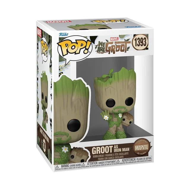 funko-pop-marvel-we-are-groot-iron-man-figurine-vinyle-9-5-cm image 1