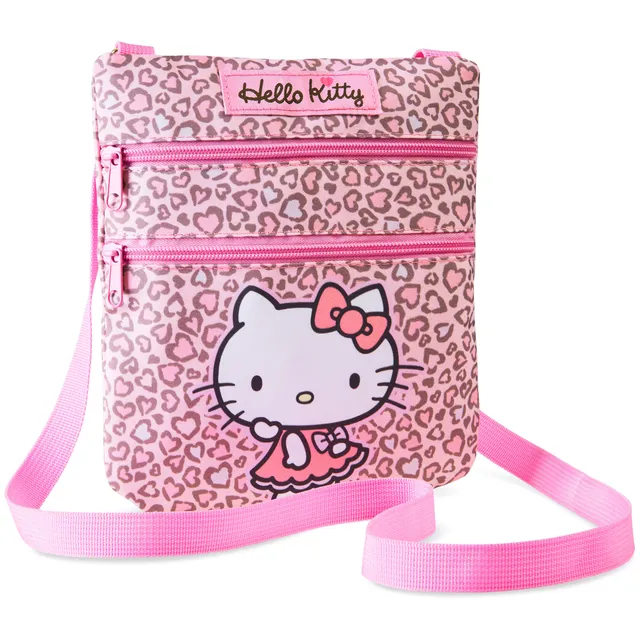 hello-kitty-sac-bandouli-re-fille-rose-2-poches-zipp-es image 1
