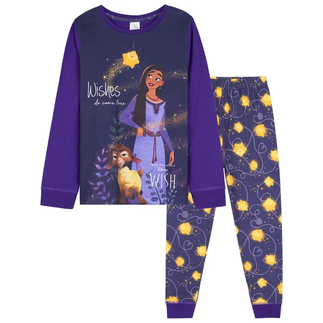 disney-wish-pyjama-fille-long-coton-2-pi-ces image 1