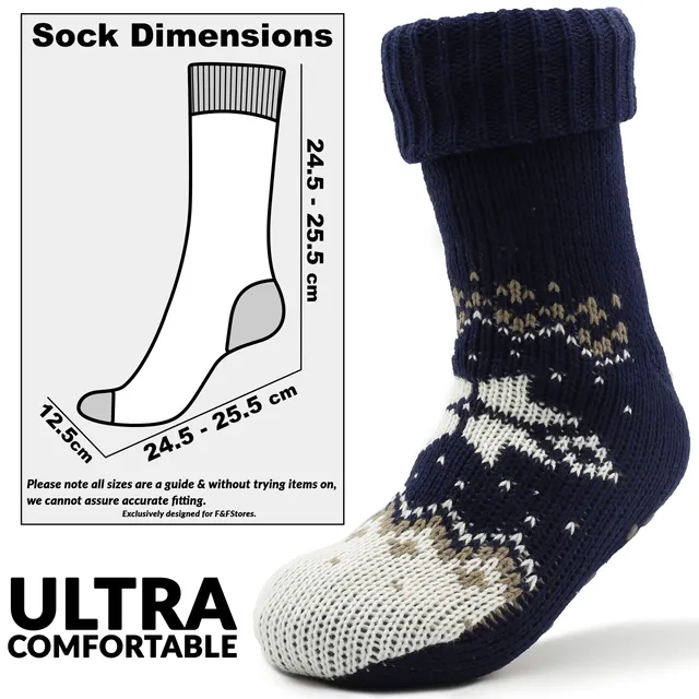 citycomfort-men-chaussons-chaussettes-pilou-antideal-taille-unique image 1