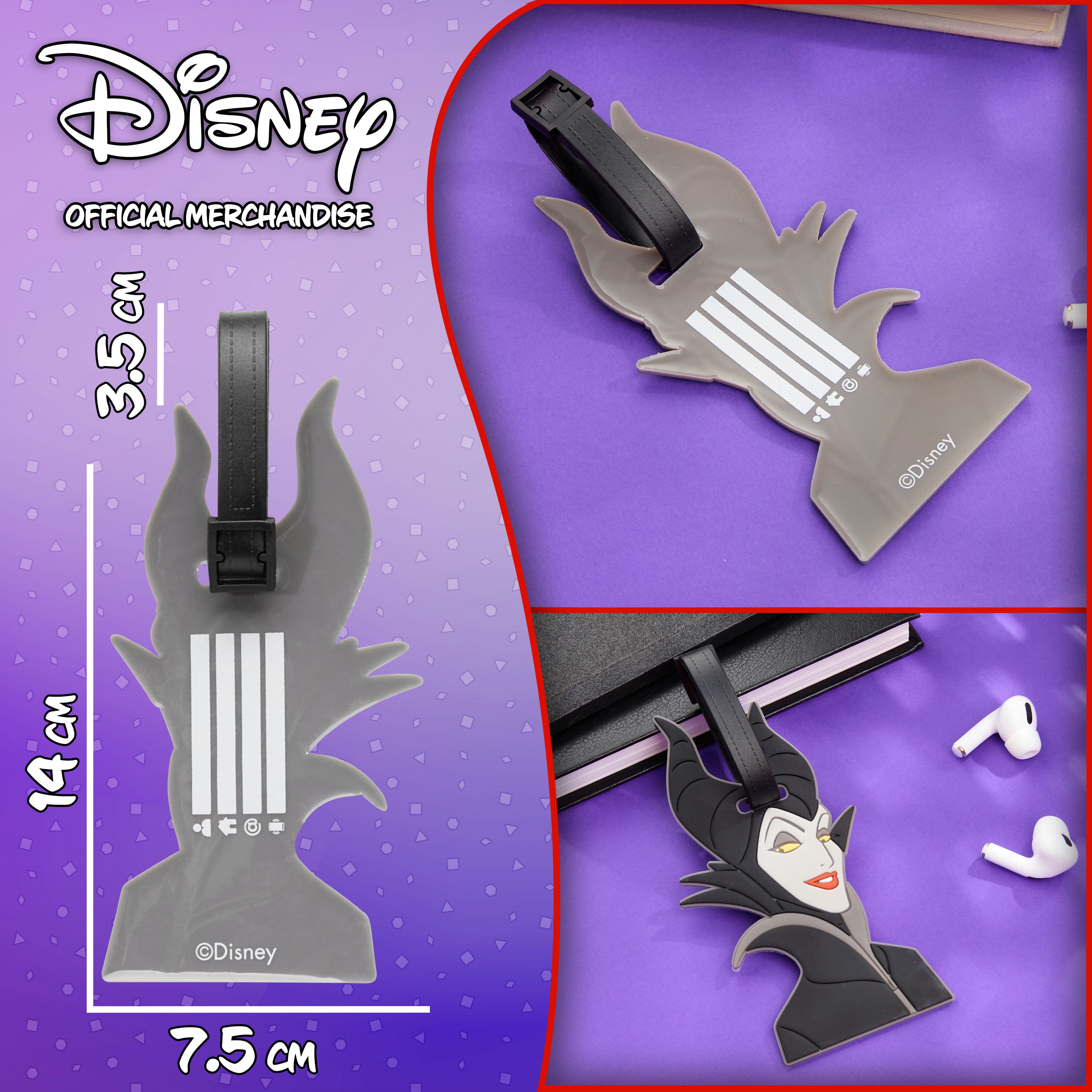 disney-mal-fique-tiquette-valise-bagage-pvc-identification image 6