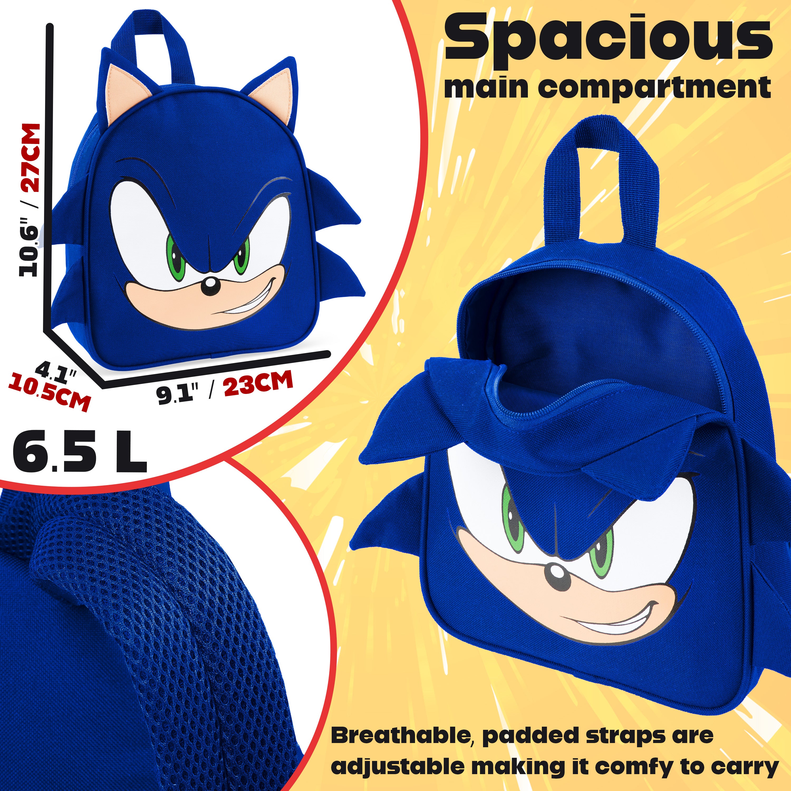 sonic-sac-dos-enfant-gamer-l-ger-rucksack-cr-che-sortie-sonic image 6