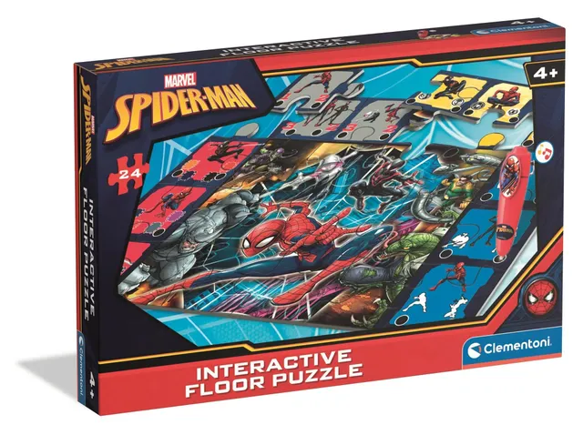 marvel-spider-man-tapis-puzzle-sol-interactif-24-pcs image 1