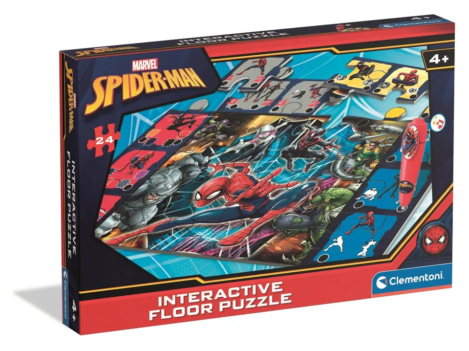 marvel-spider-man-tapis-puzzle-sol-interactif-24-pcs image 1