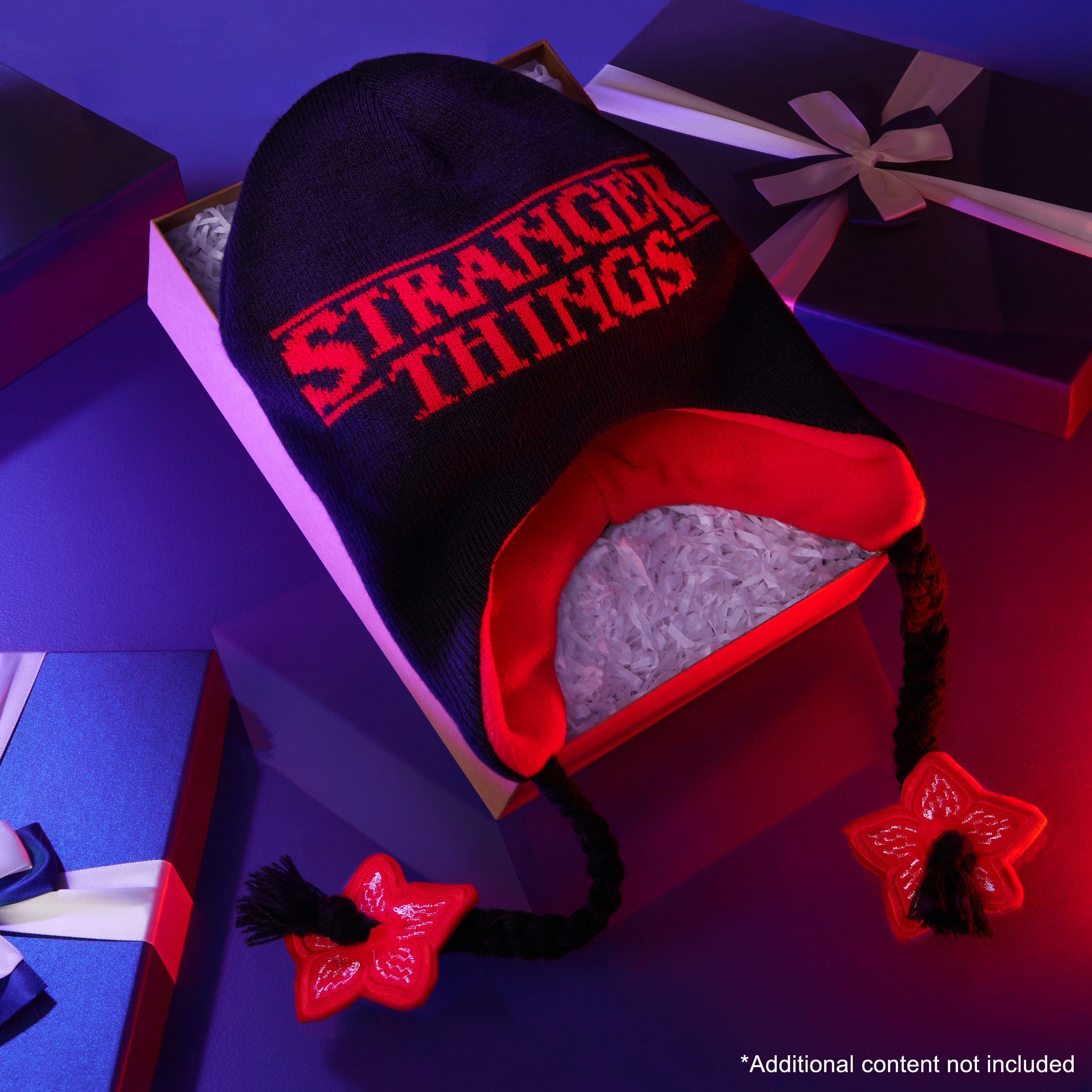 stranger-things-bonnet-enfant-rabats-oreilles-noir image 2