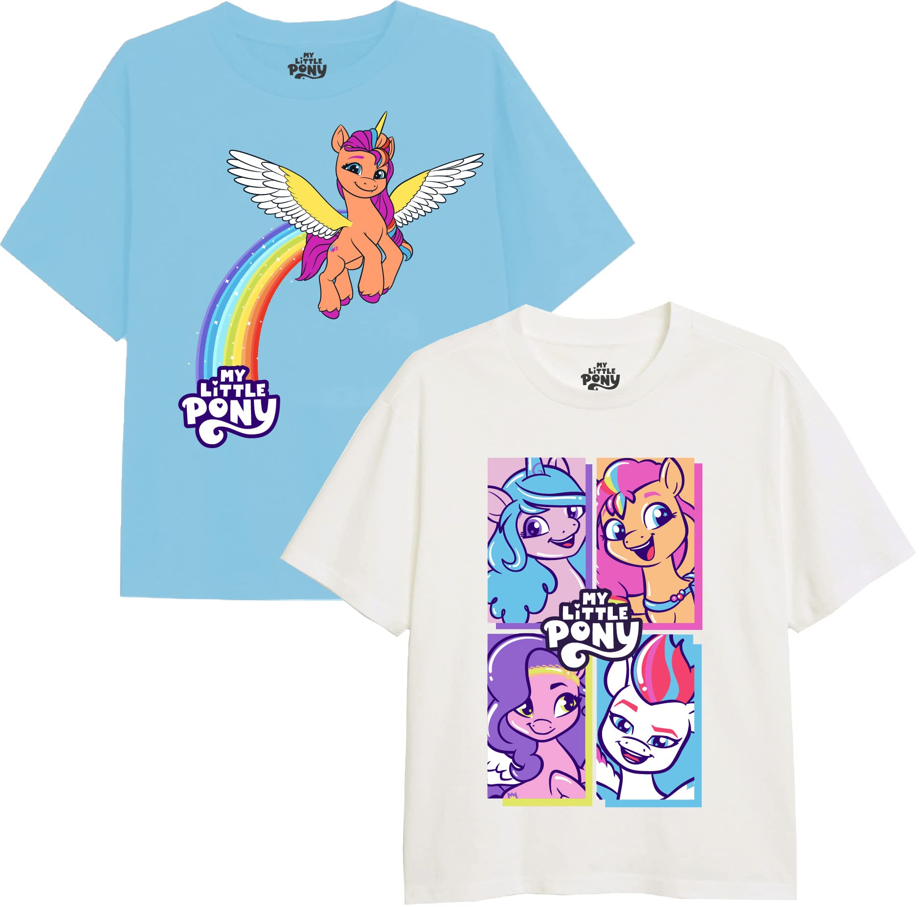 my-little-pony-iconic-pony-power-pack-2-t-shirts-fille-3-4-ans image 1