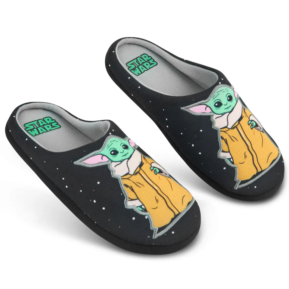 disney-baby-yoda-pantoufles-homme-chaud-pointure-43 image 1