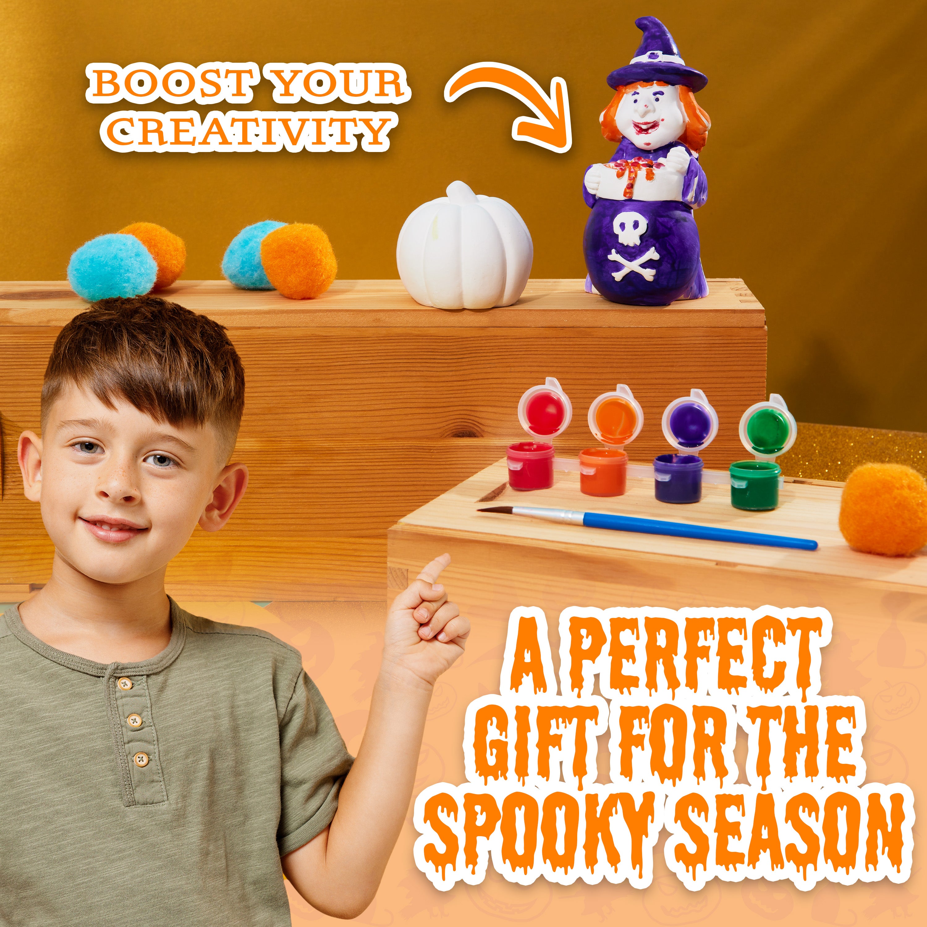 kreativekraft-arts-crafts-kit-peinture-halloween-enfant-lot-2 image 4