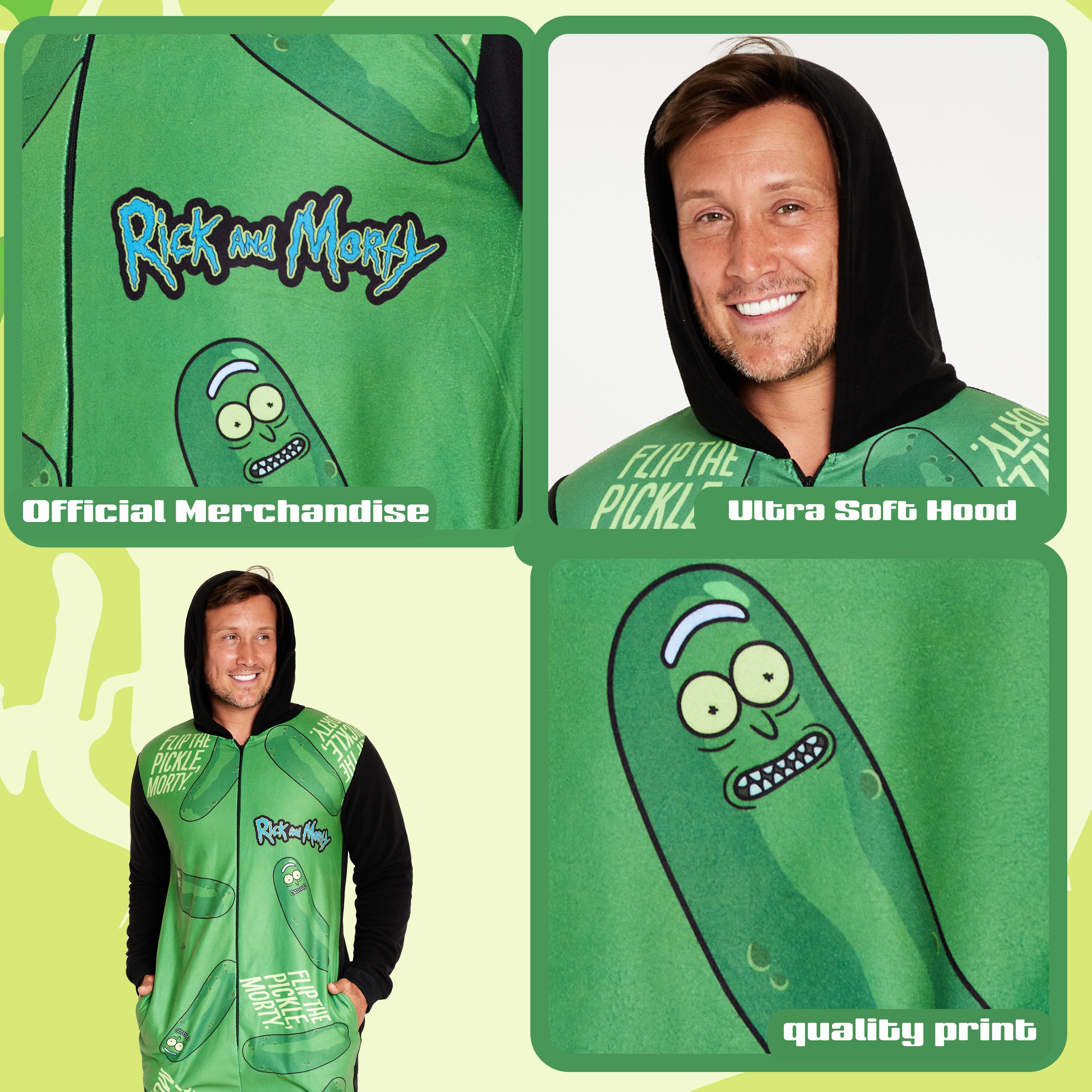 rick-and-morty-combinaison-pyjama-polaire-noir-homme image 4