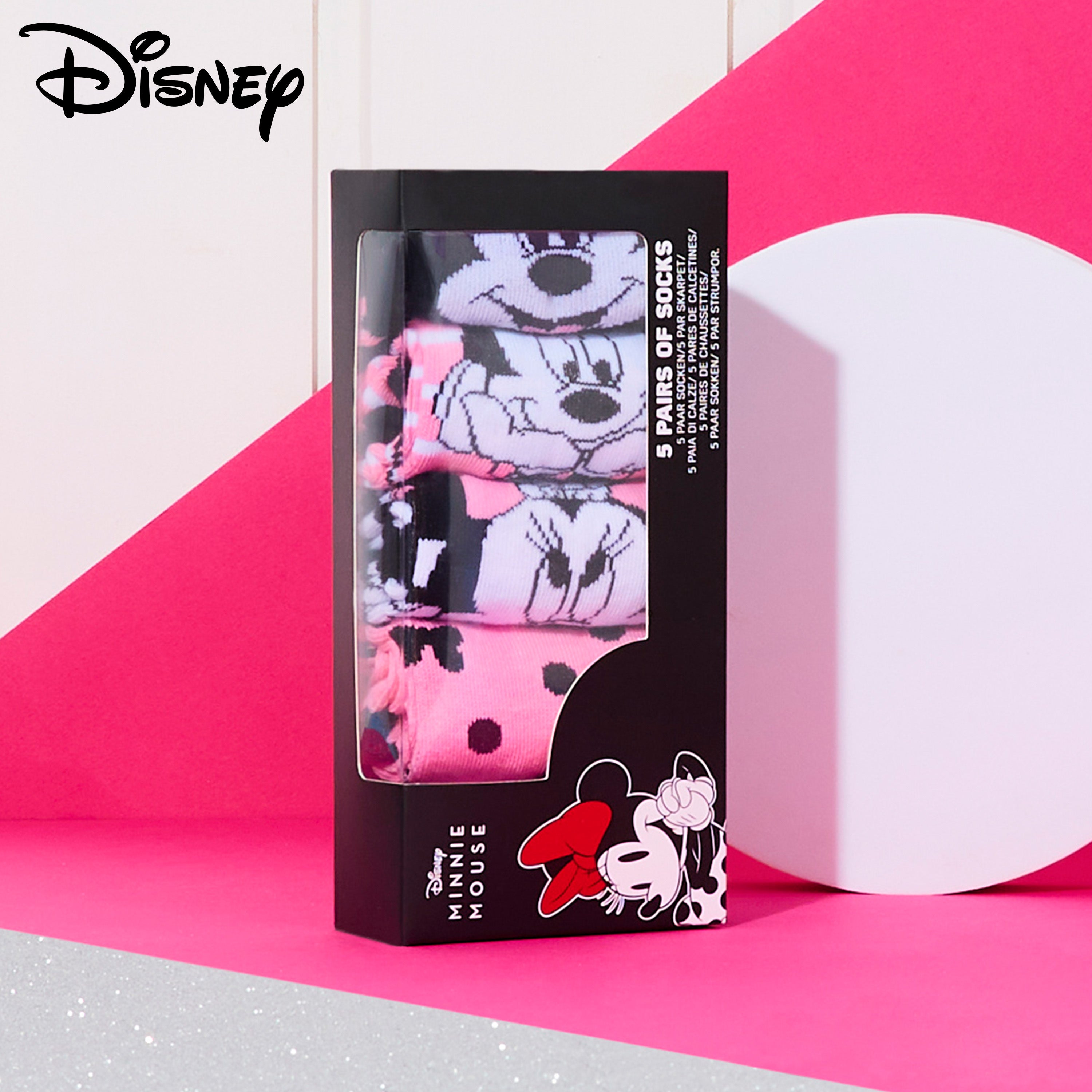 disney-chaussettes-basses-coton-lot-de-5-femme-motifs image 2