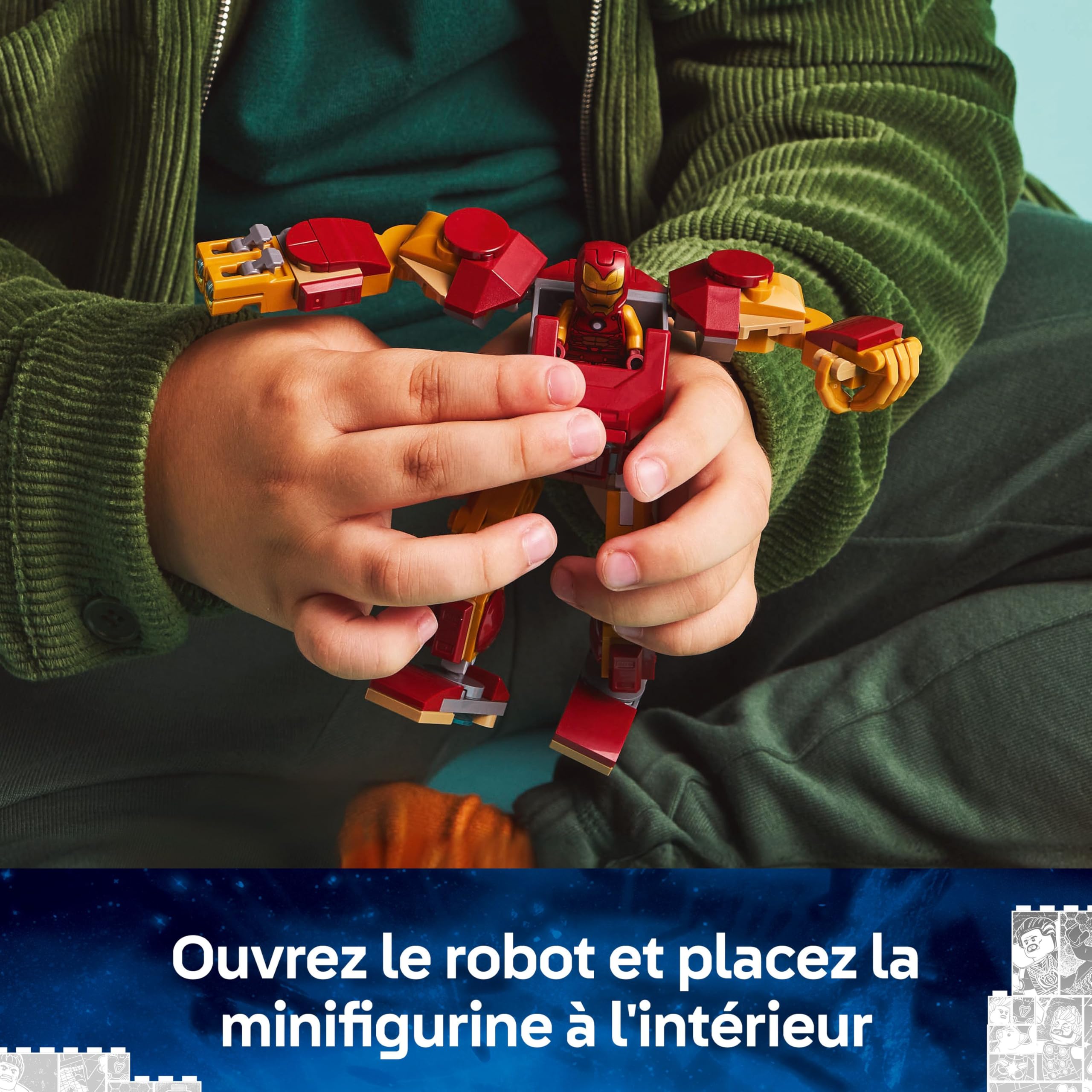 lego-marvel-76307-jeu-construction-robot-iron-man-contre-ultron image 3