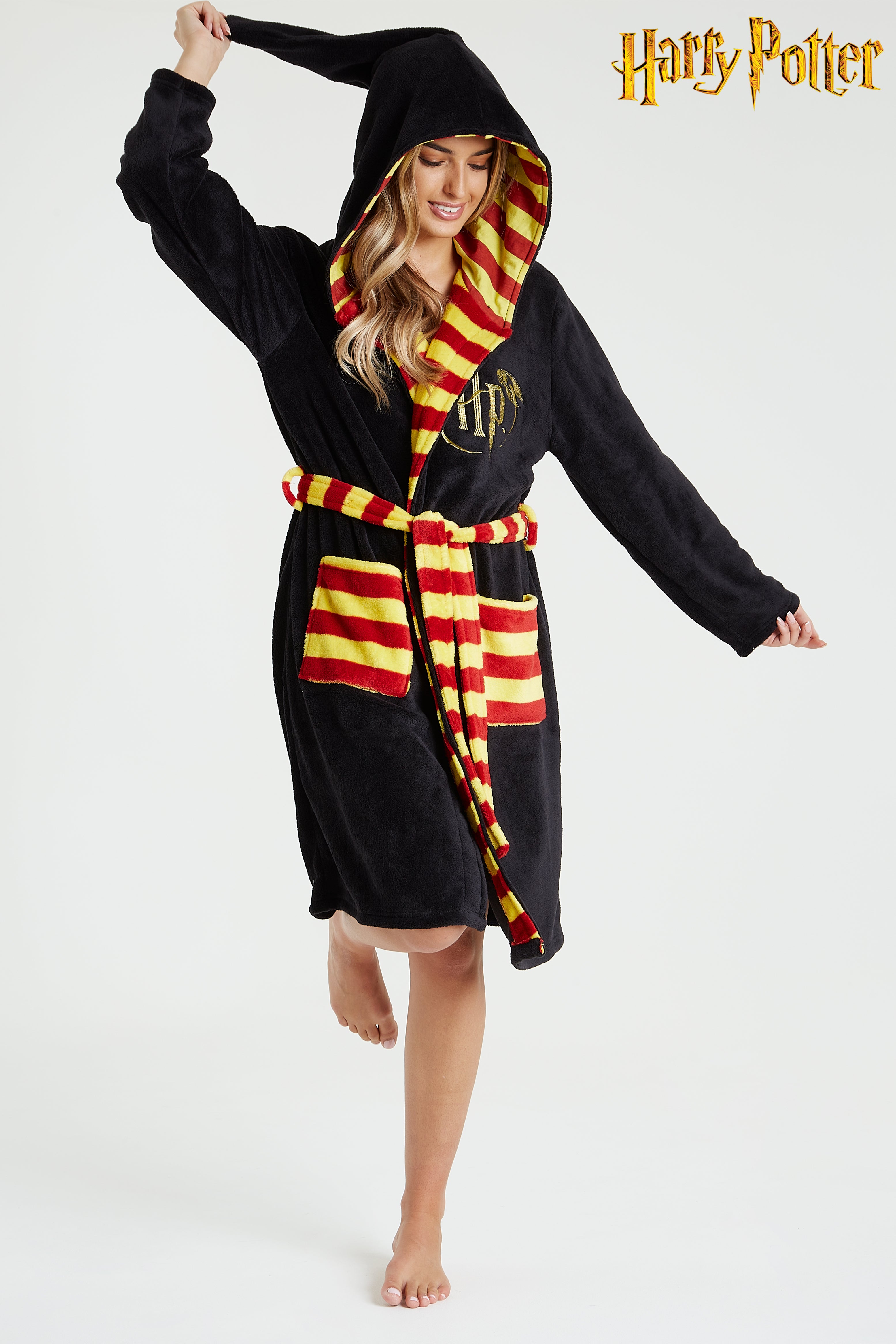 harry-potter-peignoir-polaire-adulte-capuche-sorcier-taille-m image 6