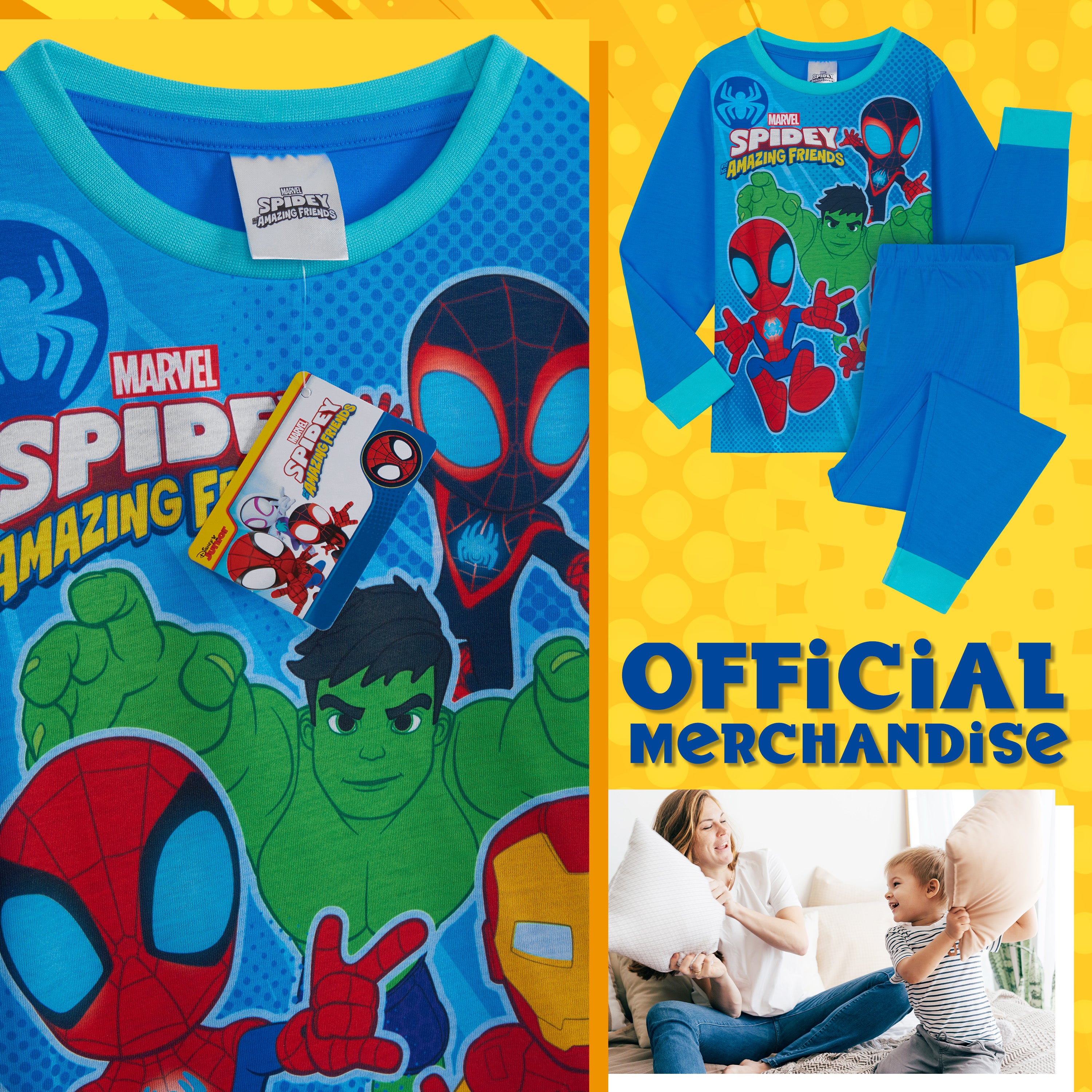 marvel-spiderman-pyjama-gar-on-2-pi-ces-respirant image 5
