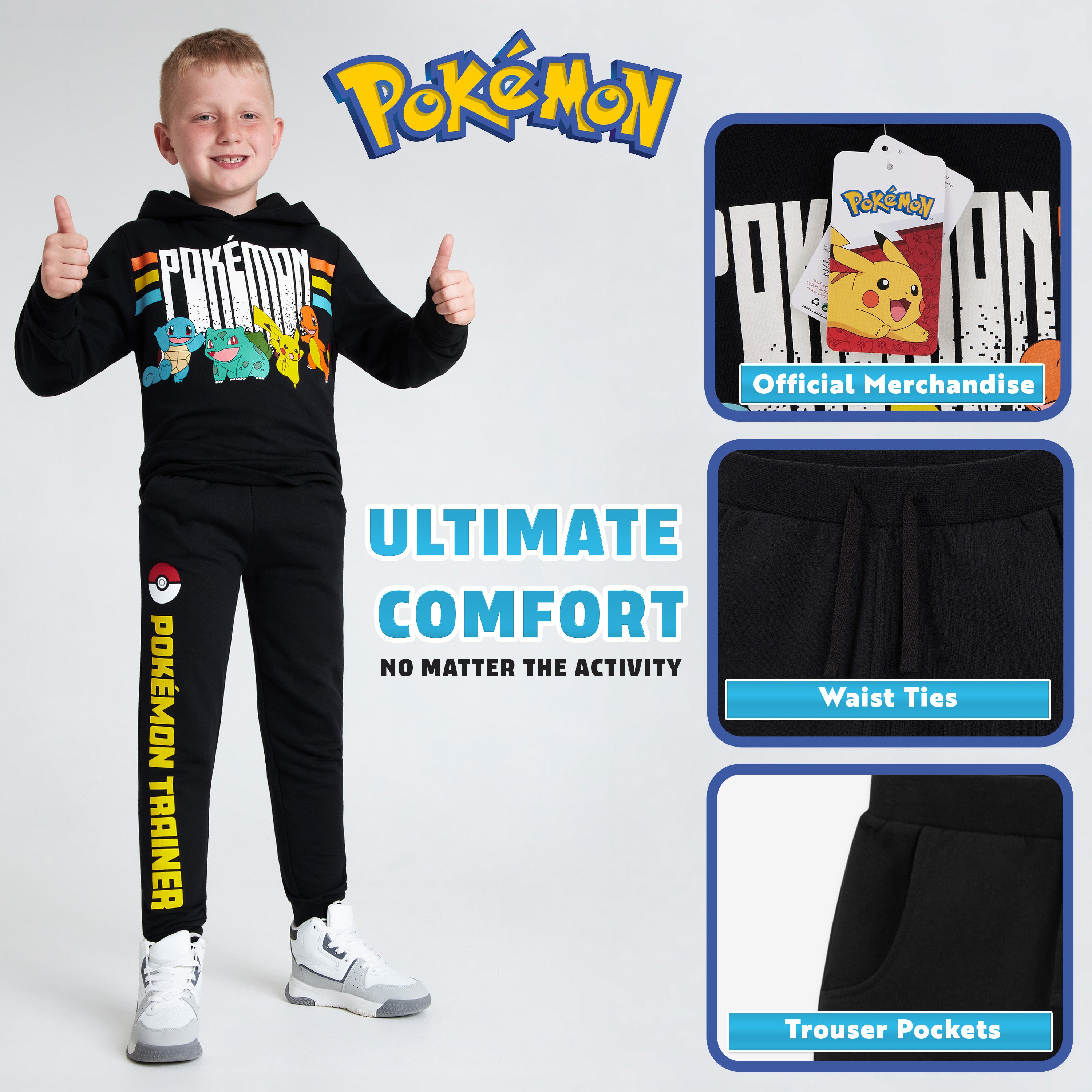 pok-mon-surv-tement-gar-on-hoodie-jogger-coton-9-10-ans image 5