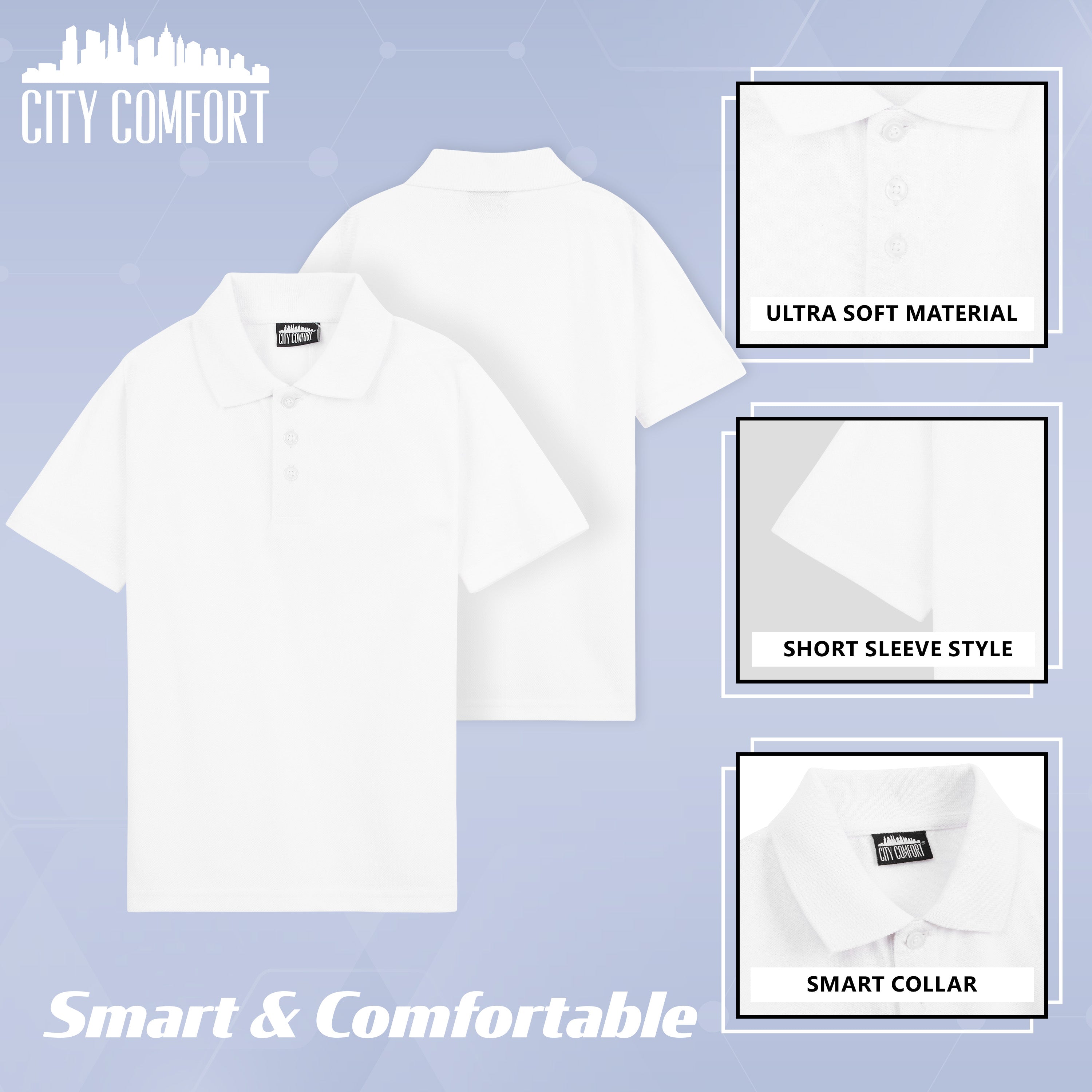 get-trend-citycomfort-polo-blanc-gar-on-4-5-ans image 4
