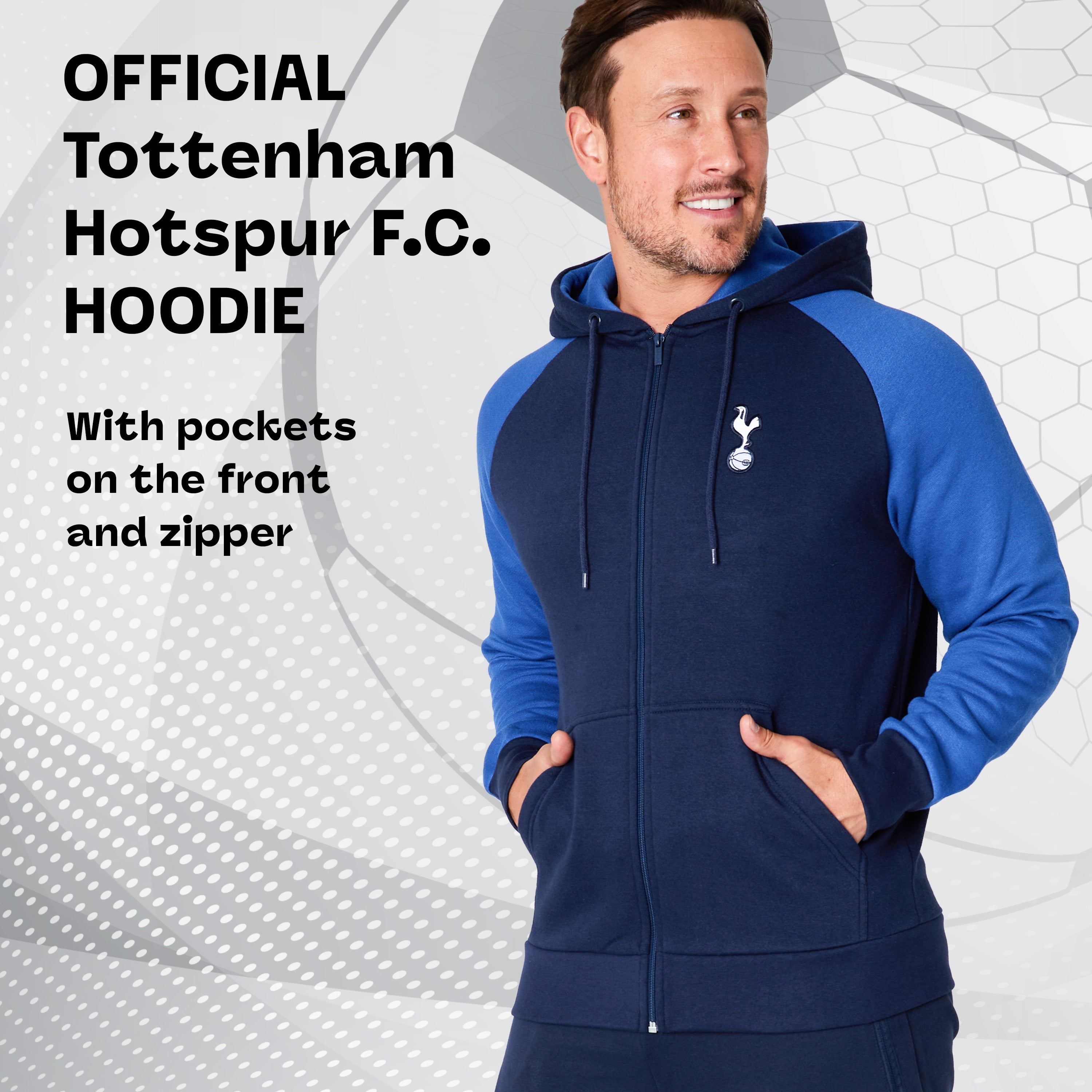tottenham-hotspur-sweat-zipp-homme-capuche-taille-l image 3
