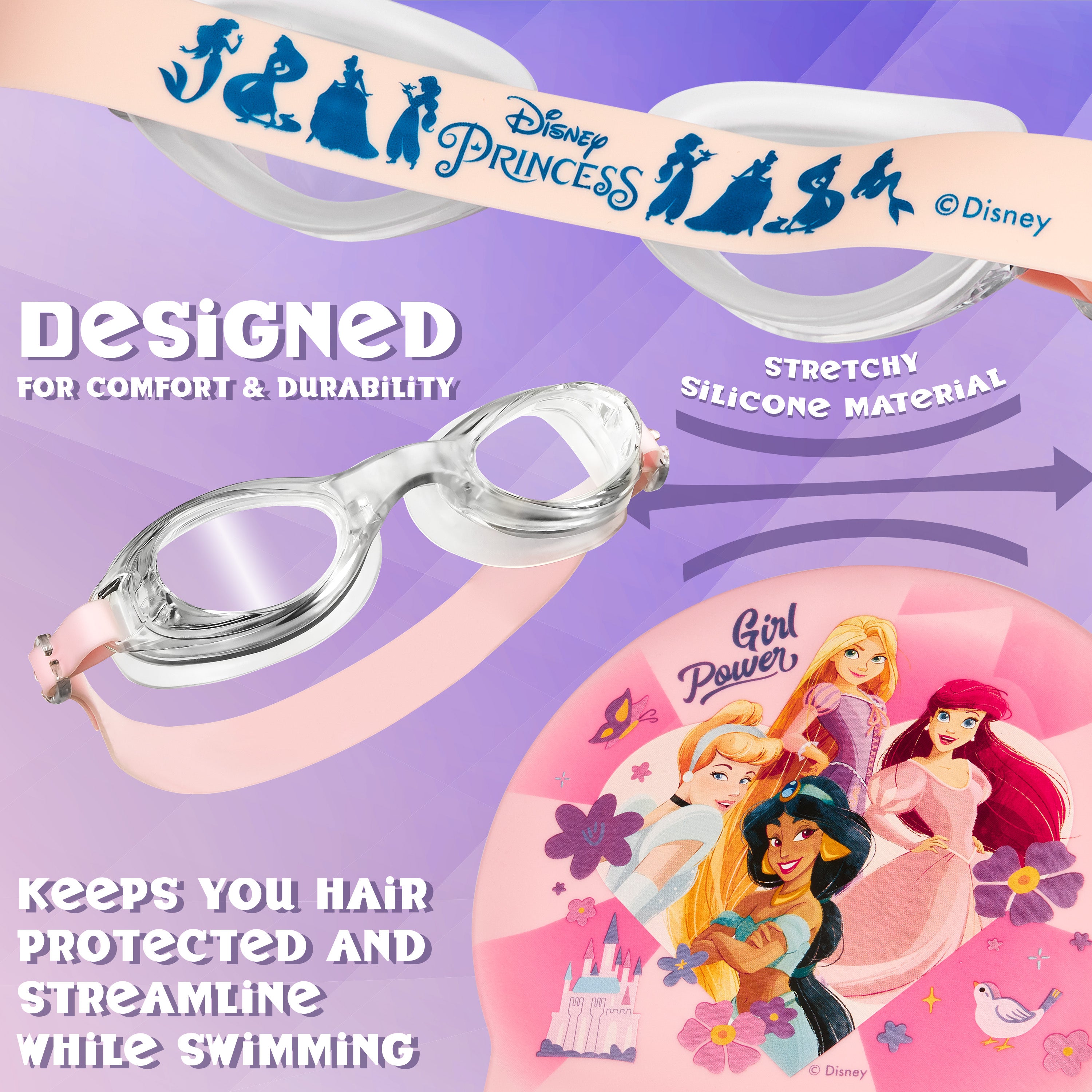 disney-princesses-lunettes-piscine-bonnet-enfant-anti-buee image 4