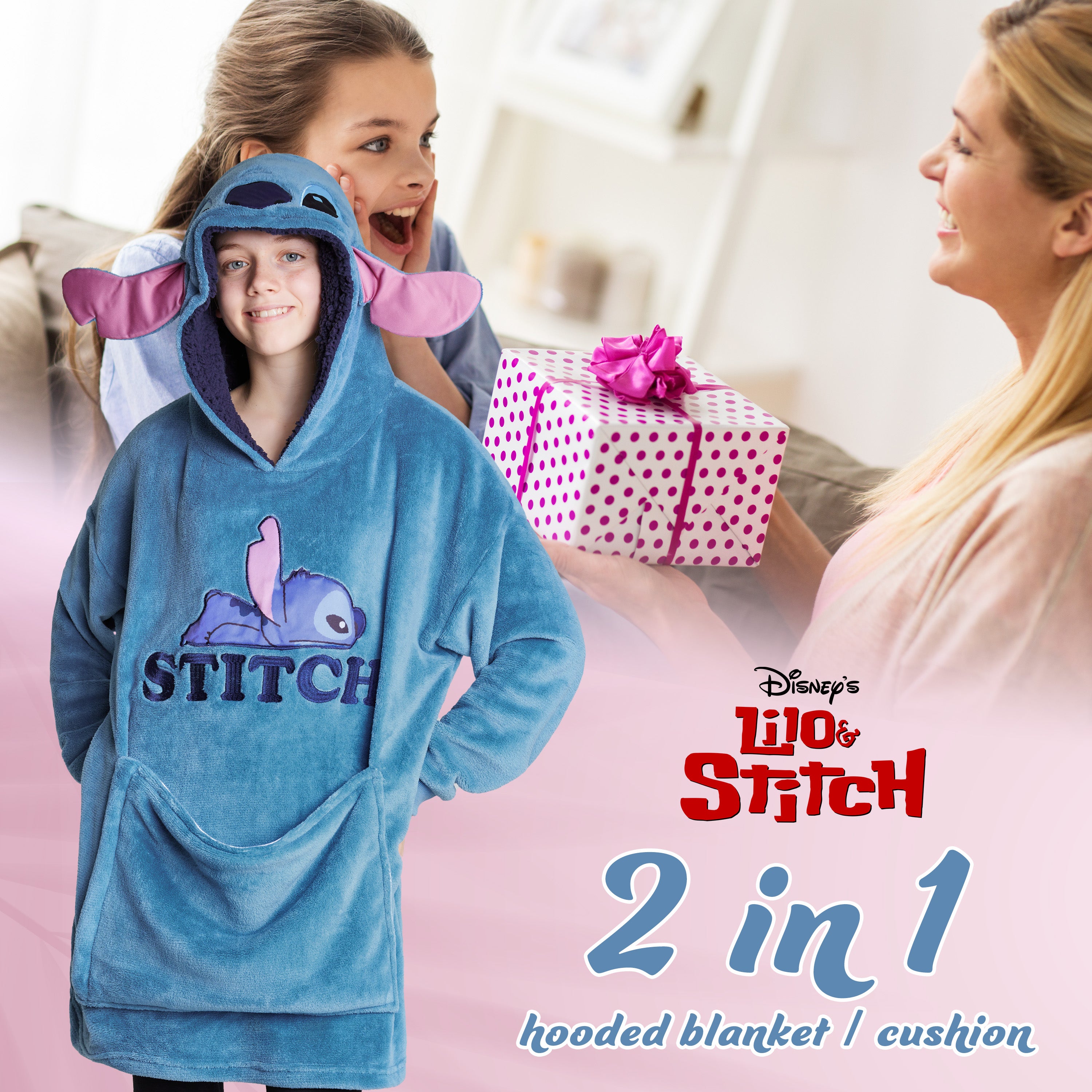 disney-stitch-sweat-plaid-enfant-bleu-2-en-1-polaire image 3