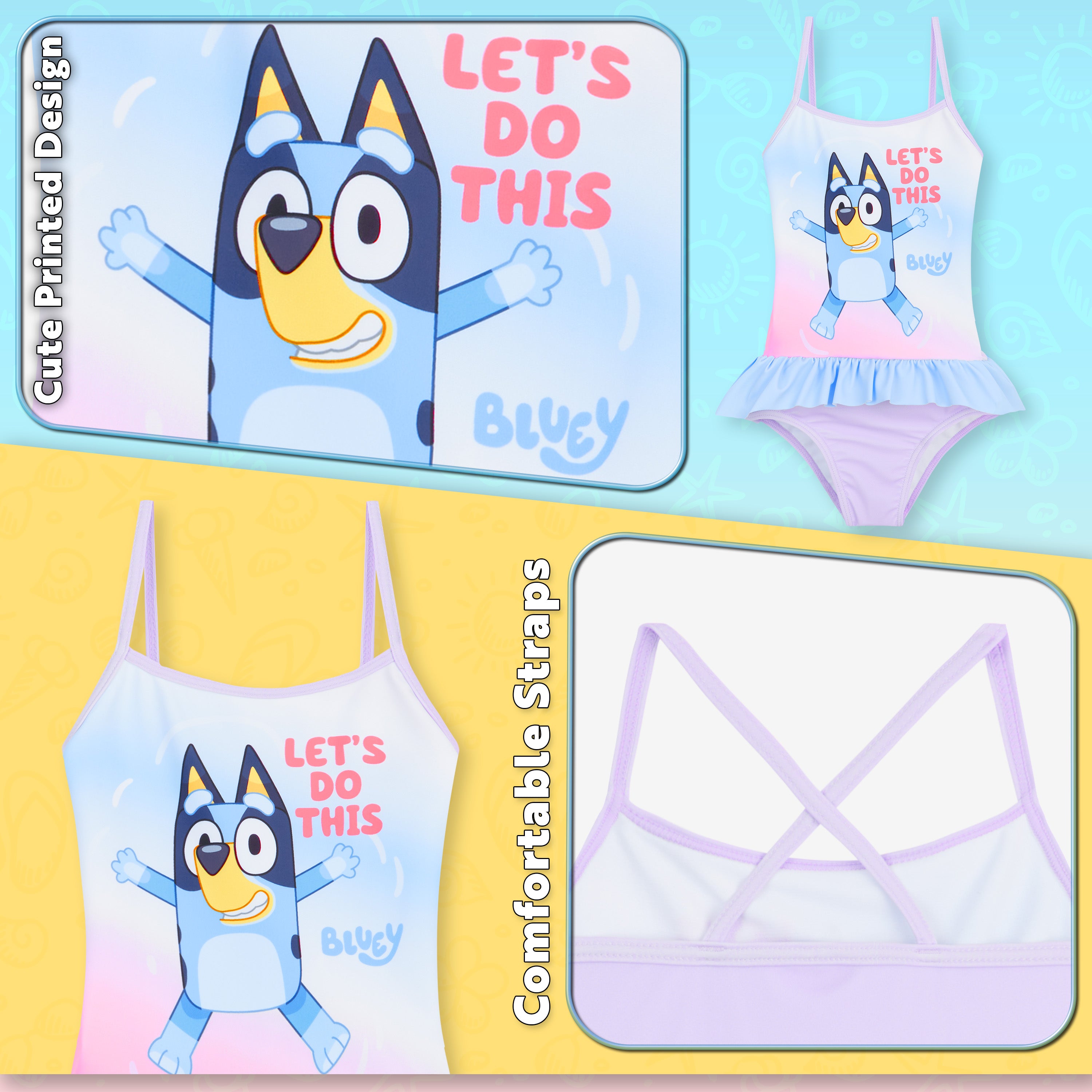 bluey-maillot-de-bain-fille-une-pi-ce-5-6-ans-polyester image 5